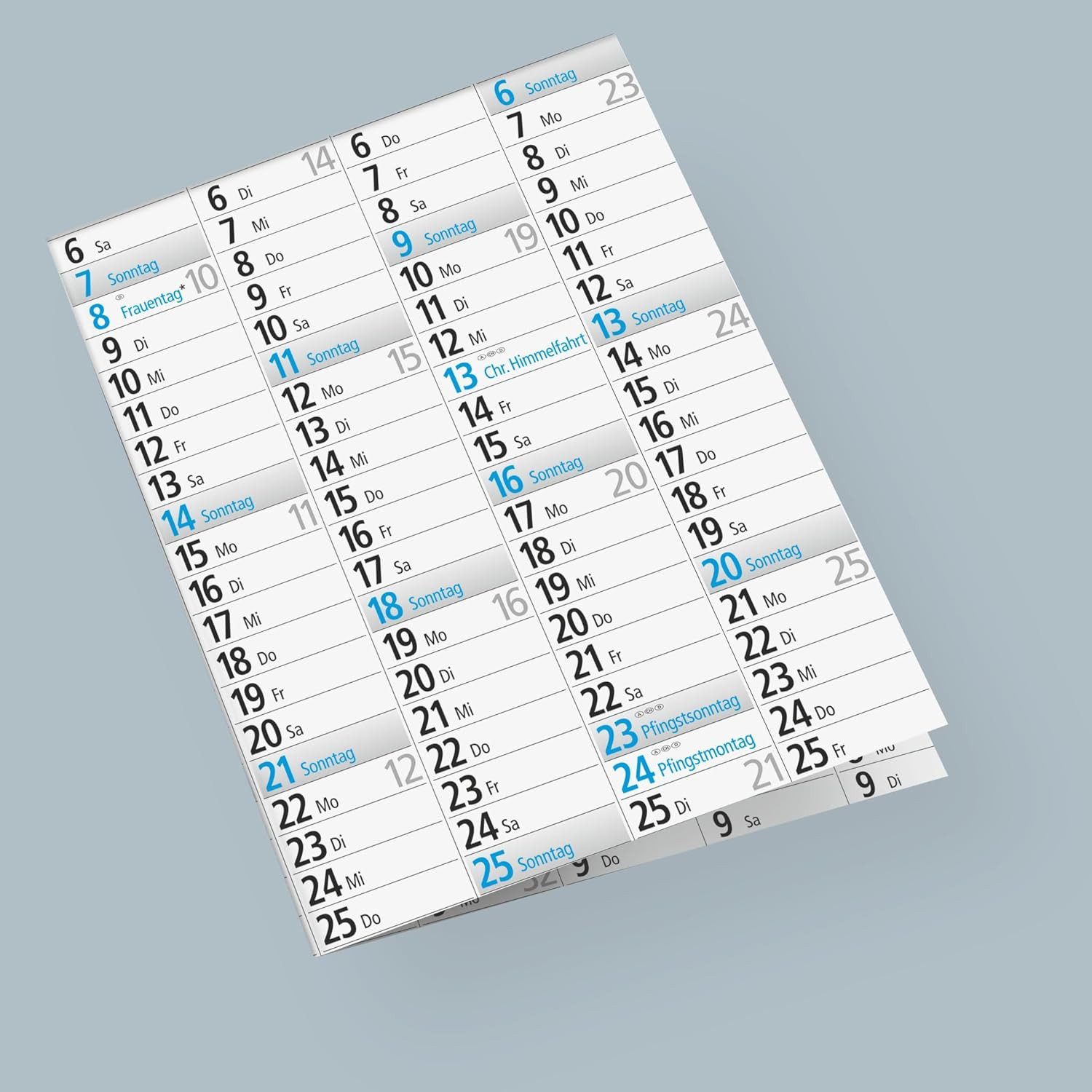 RIDO Plakatkalender rido/idé Plakatkalender 2027, 1020×680 mm