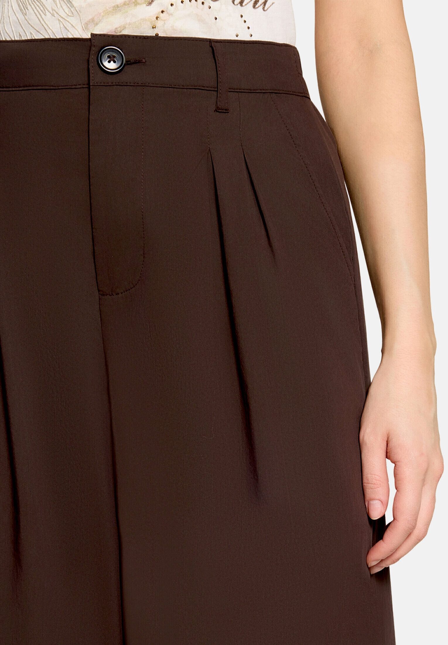 Cartoon Stoffhose Damen mit Bundfalten