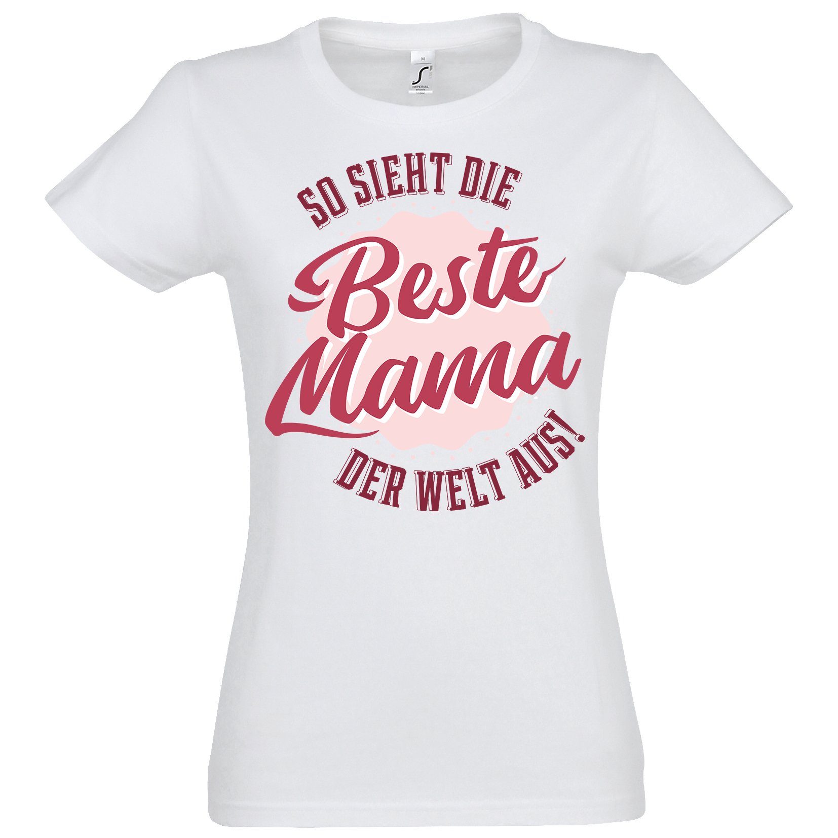 Youth Designz T-Shirt Beste Mama Der Welt Damen Shirt mit trendigem  Frontprint