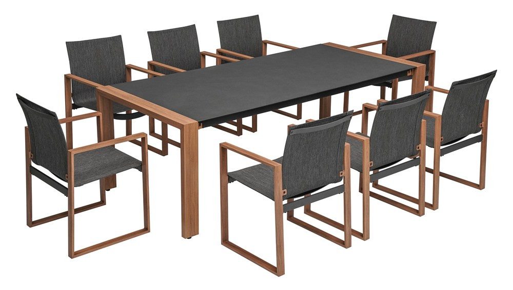 MAGOWA Gartenlounge-Set Gartenmöbel Set für 8 Personen mit Tisch & Sesseln, (Set für 8 Personen), einem großen Tisch und 8 bequemen Stühlen