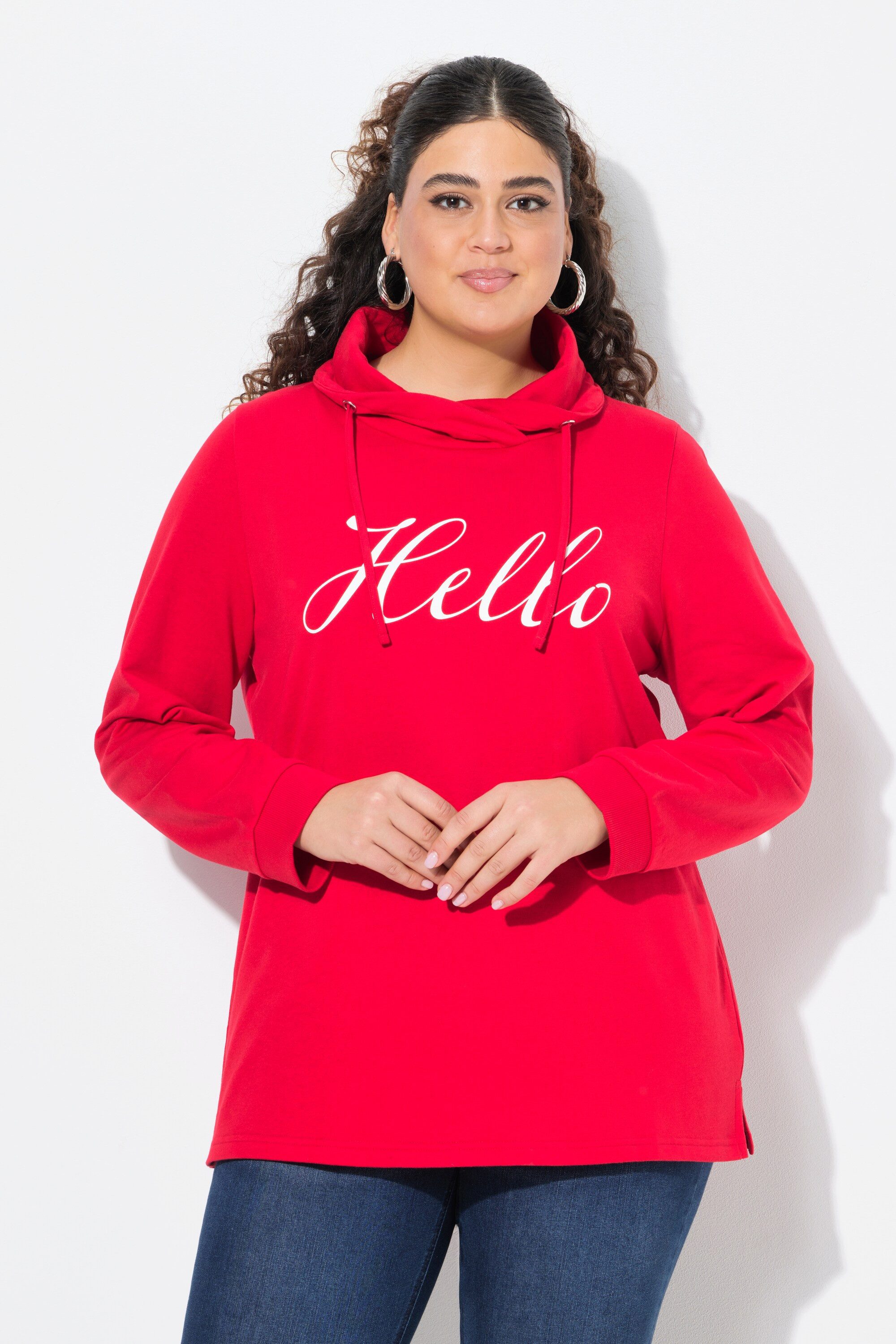 Ulla Popken Sweatshirt Sweatshirt Classic Fit günstig online kaufen