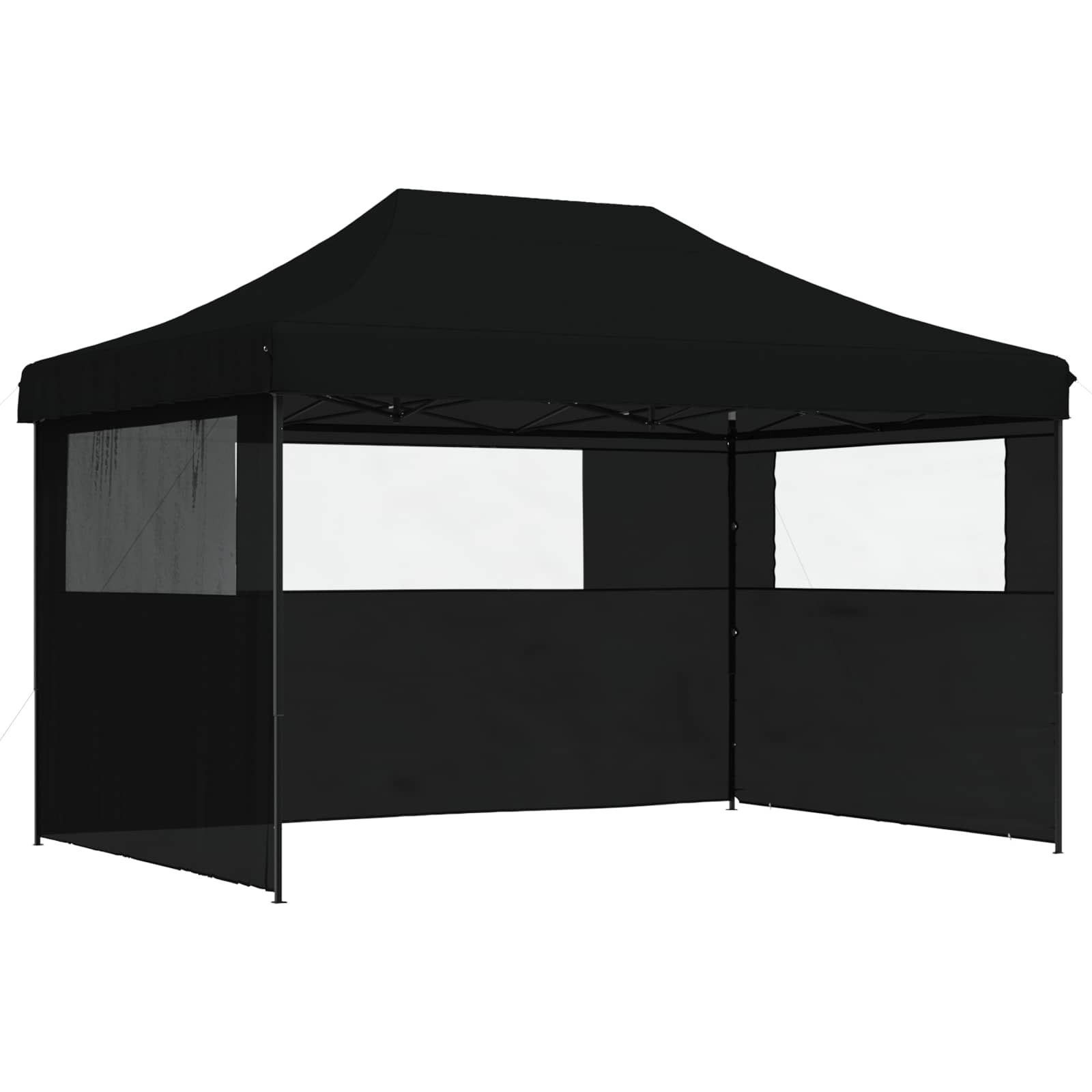 vidaXL Partyzelt Party-Zelt Schwarz 279 x 410 x 315 cm Oxford-Stoff