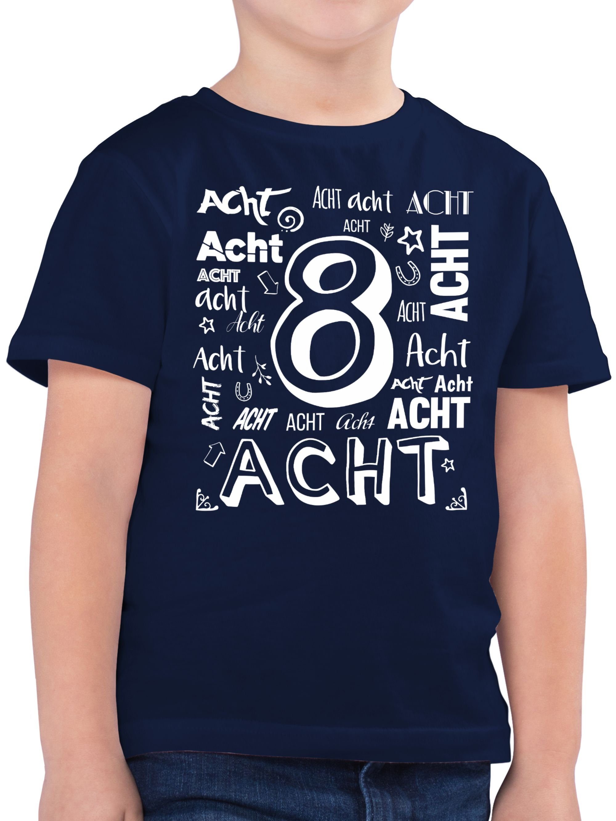 Shirtracer T-Shirt »8. Geburtstag Zahlen - Geburtstag Geschenk Kinder - Jungen Kinder T-Shirt 