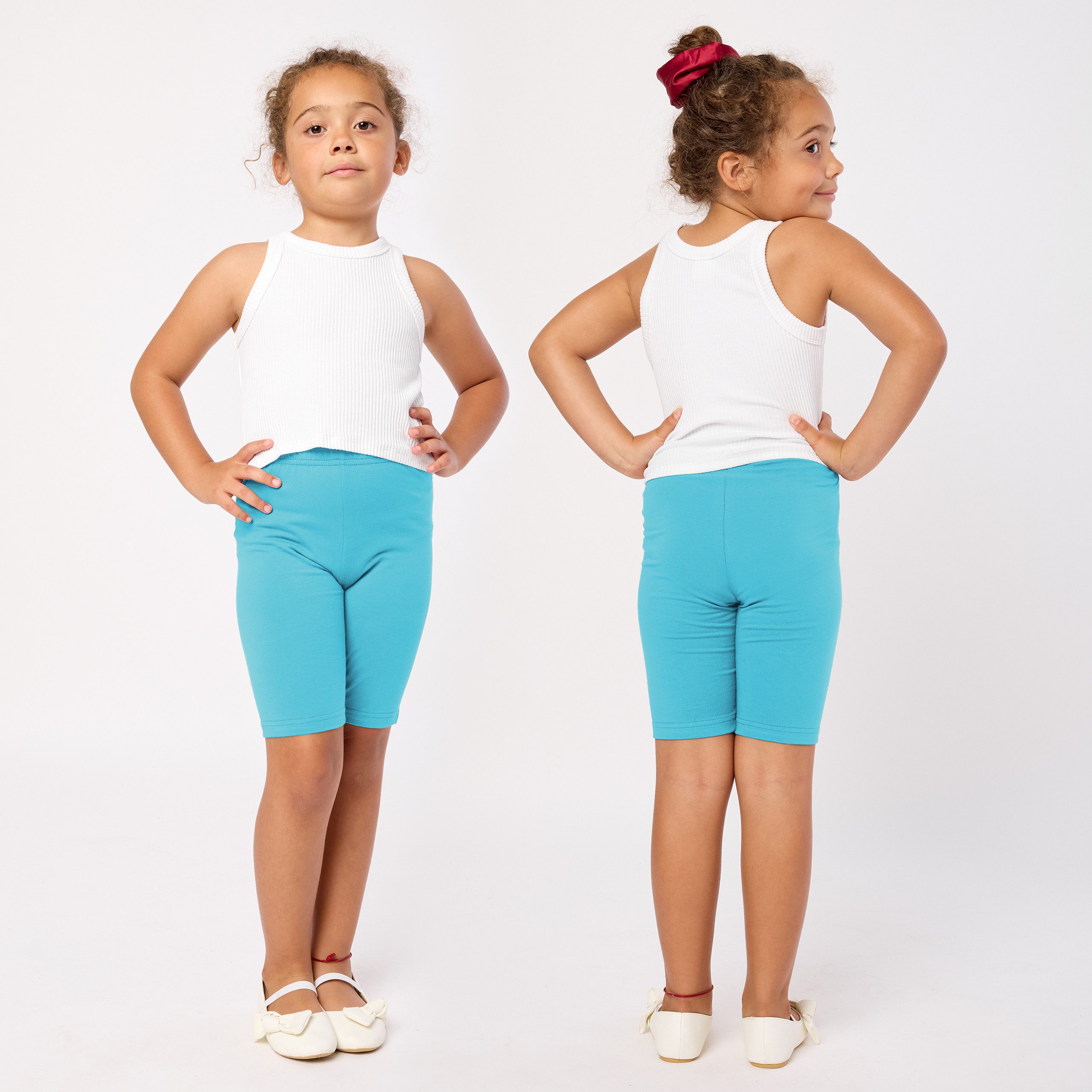 Merry Style Leggings Mädchen Kurze Hose Radlerhose MS10-227 (1-tlg) aus Baumwolle