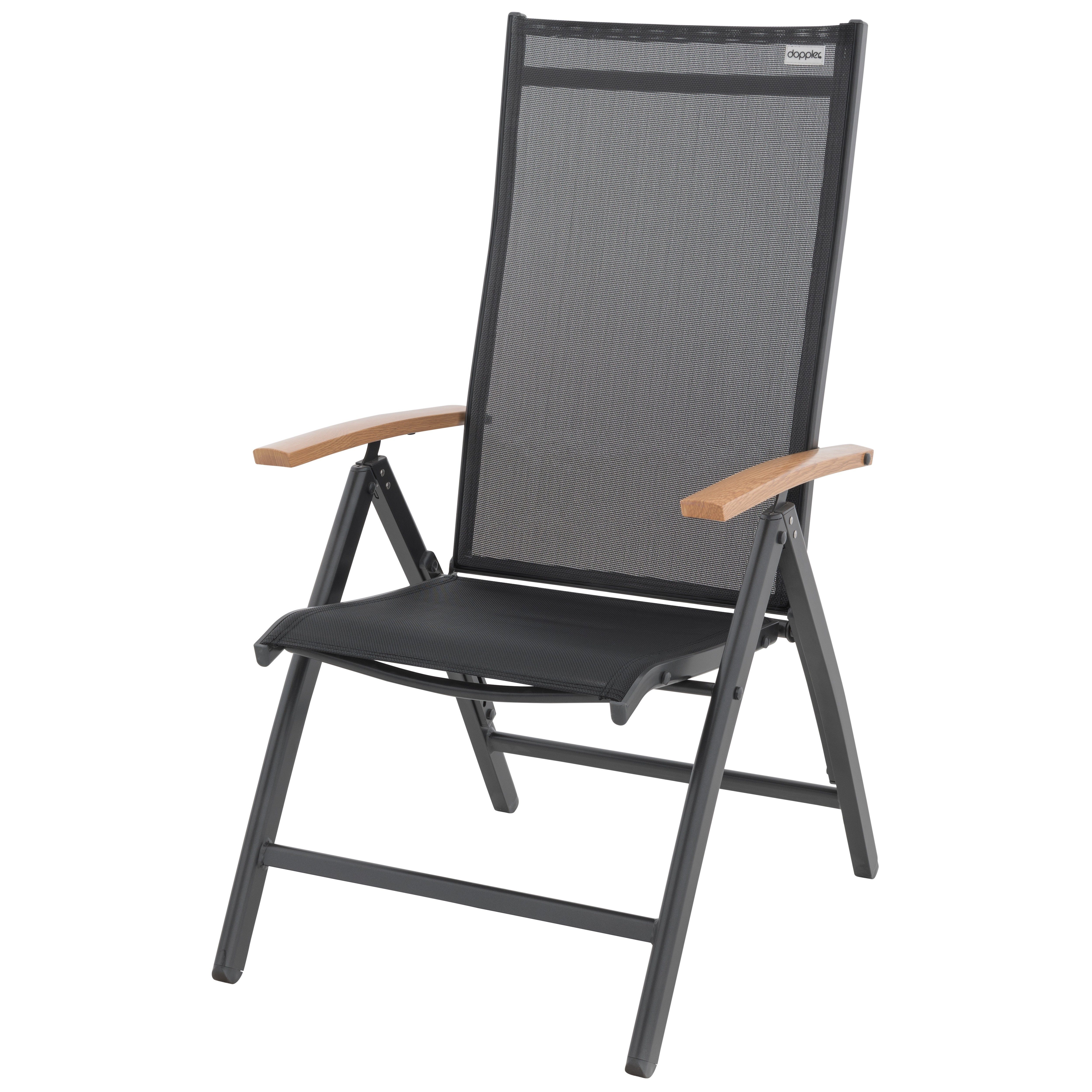 doppler® Gartenstuhl DOPPLER Expert Multipositionssessel schwarz günstig online kaufen