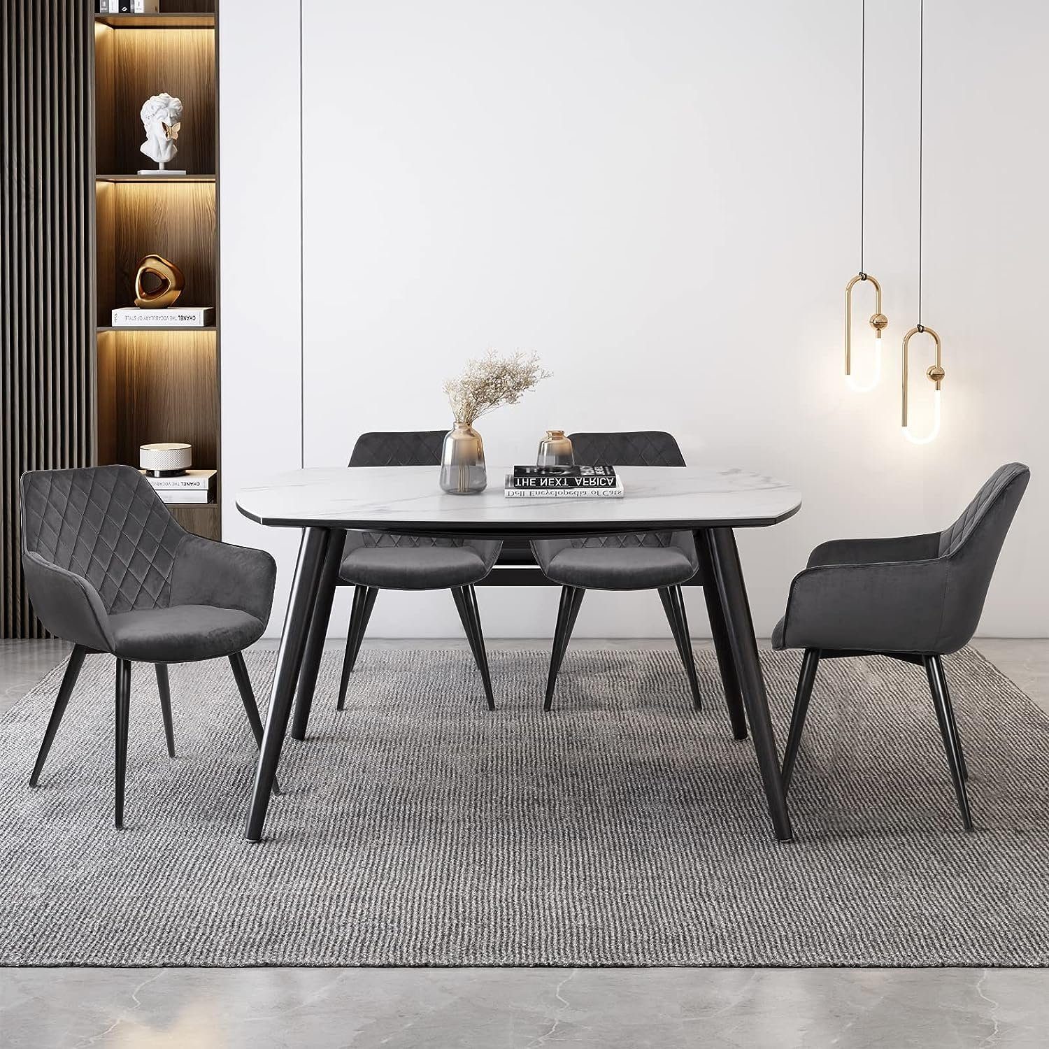 Woltu Esszimmerstuhl (2 St), Polsterstuhl mit Armlehnen, Design Stuhl, Meta günstig online kaufen