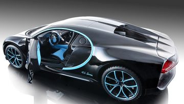 Maisto® Sammlerauto Bugatti Chiron, 1:24, schwarz, Maßstab 1:24, aus Metallspritzguss