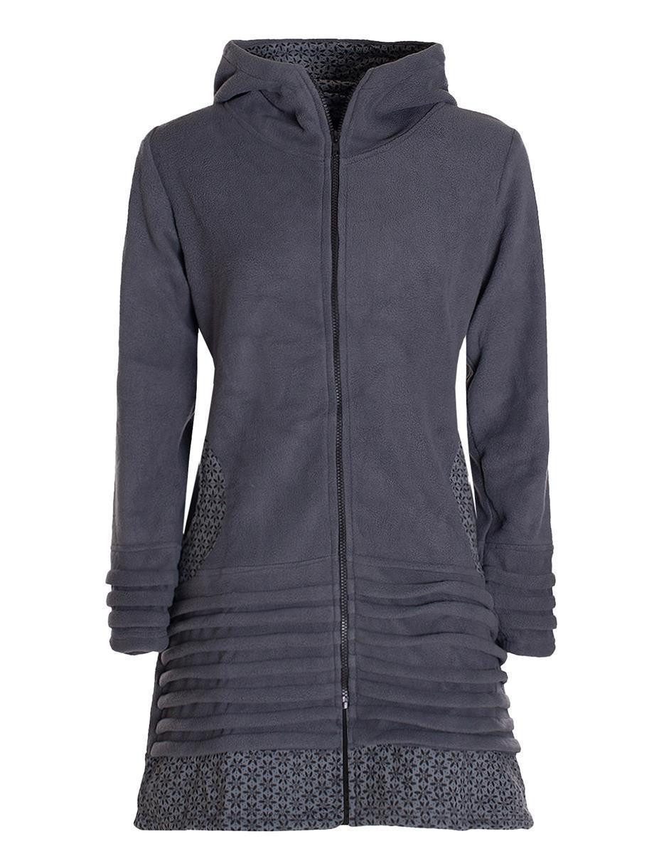 Vishes Kurzmantel Lange Fleecejacke Hippiemantel Übergangsjacke günstig online kaufen