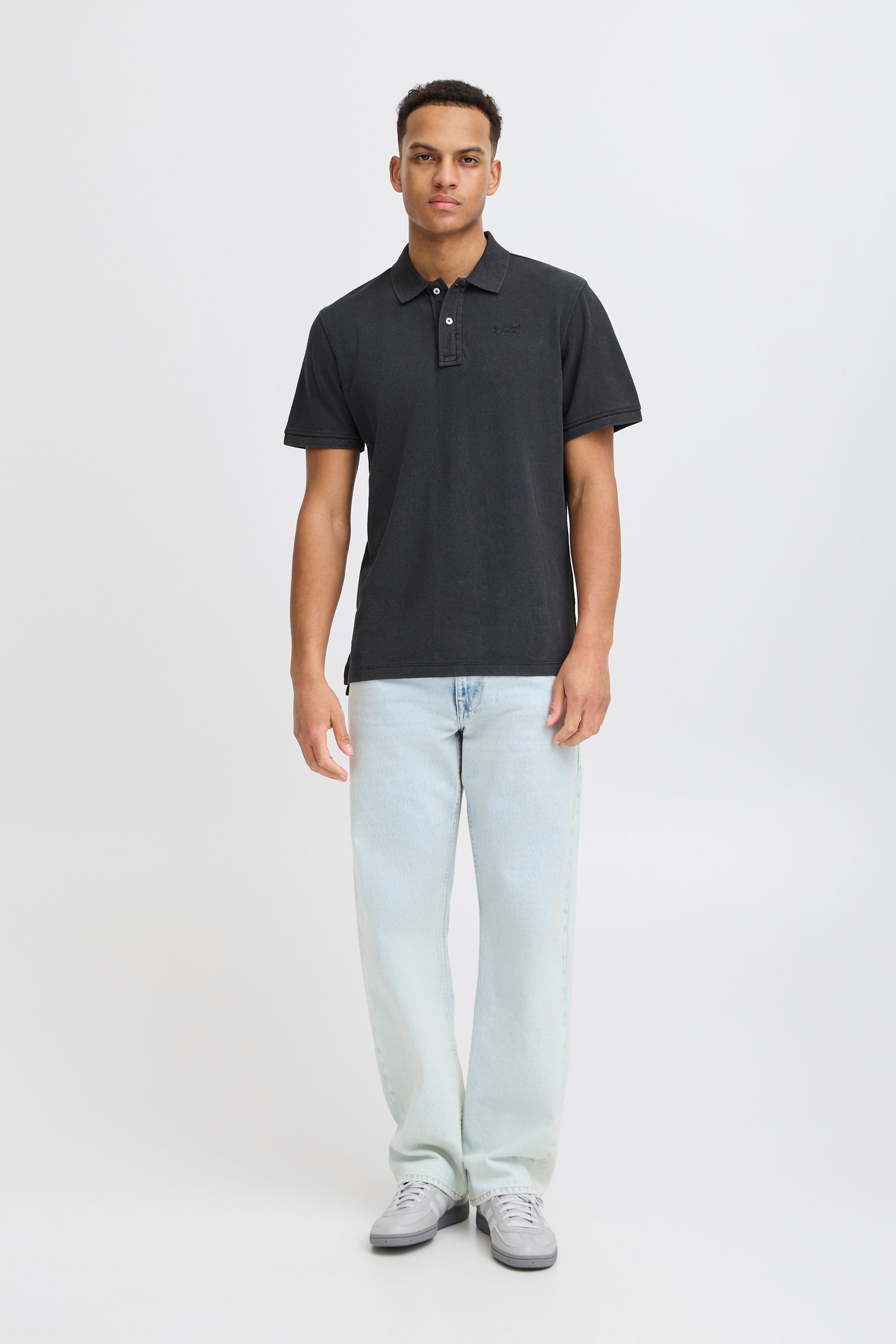 Blend Poloshirt BHEfran (1-tlg) Klassisches Poloshirt mit Stickerei
