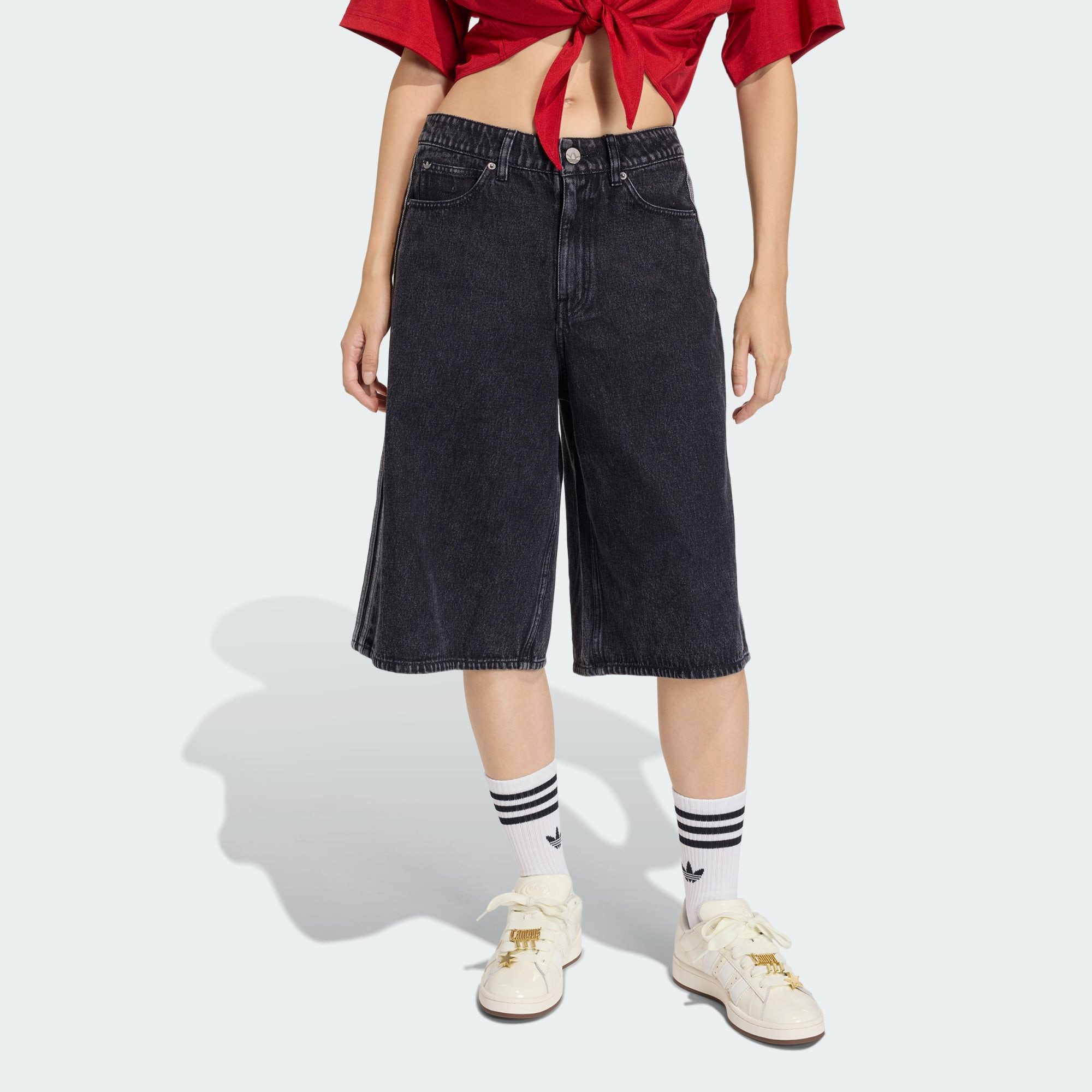 adidas Originals Jeansshorts FIREBIRD JORTS DENIM (1-tlg)