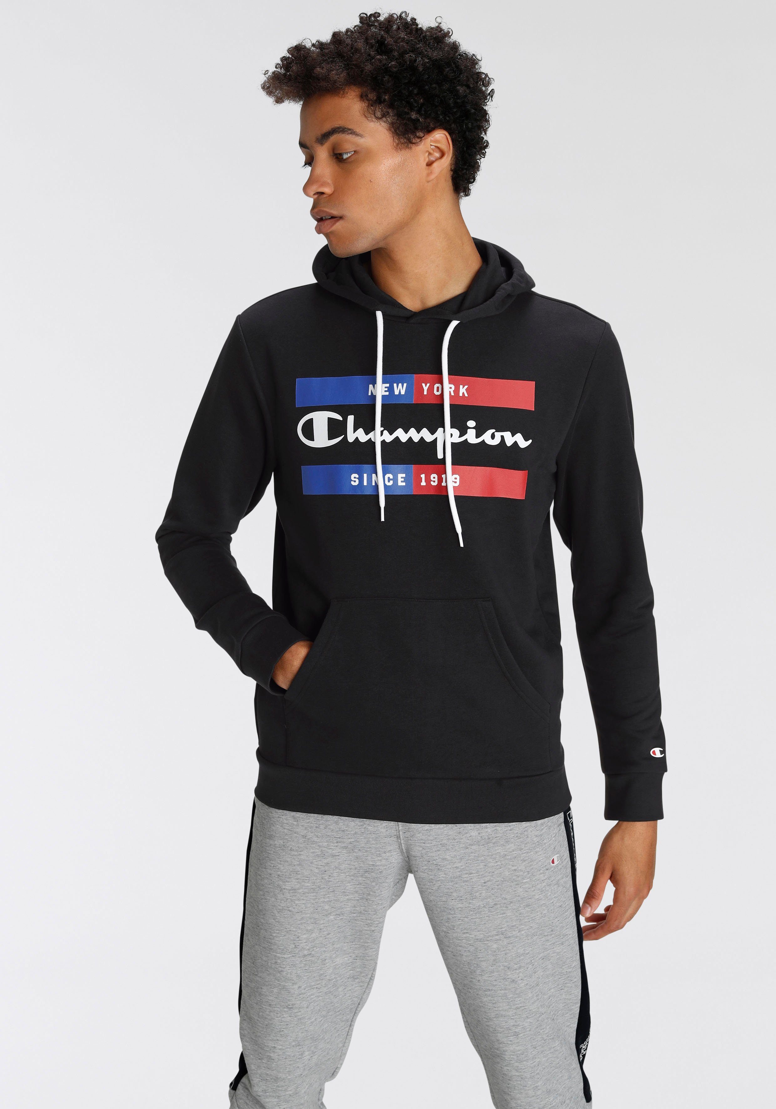 Sweatshirt Kapuzensweatshirt schwarz Hooded Champion