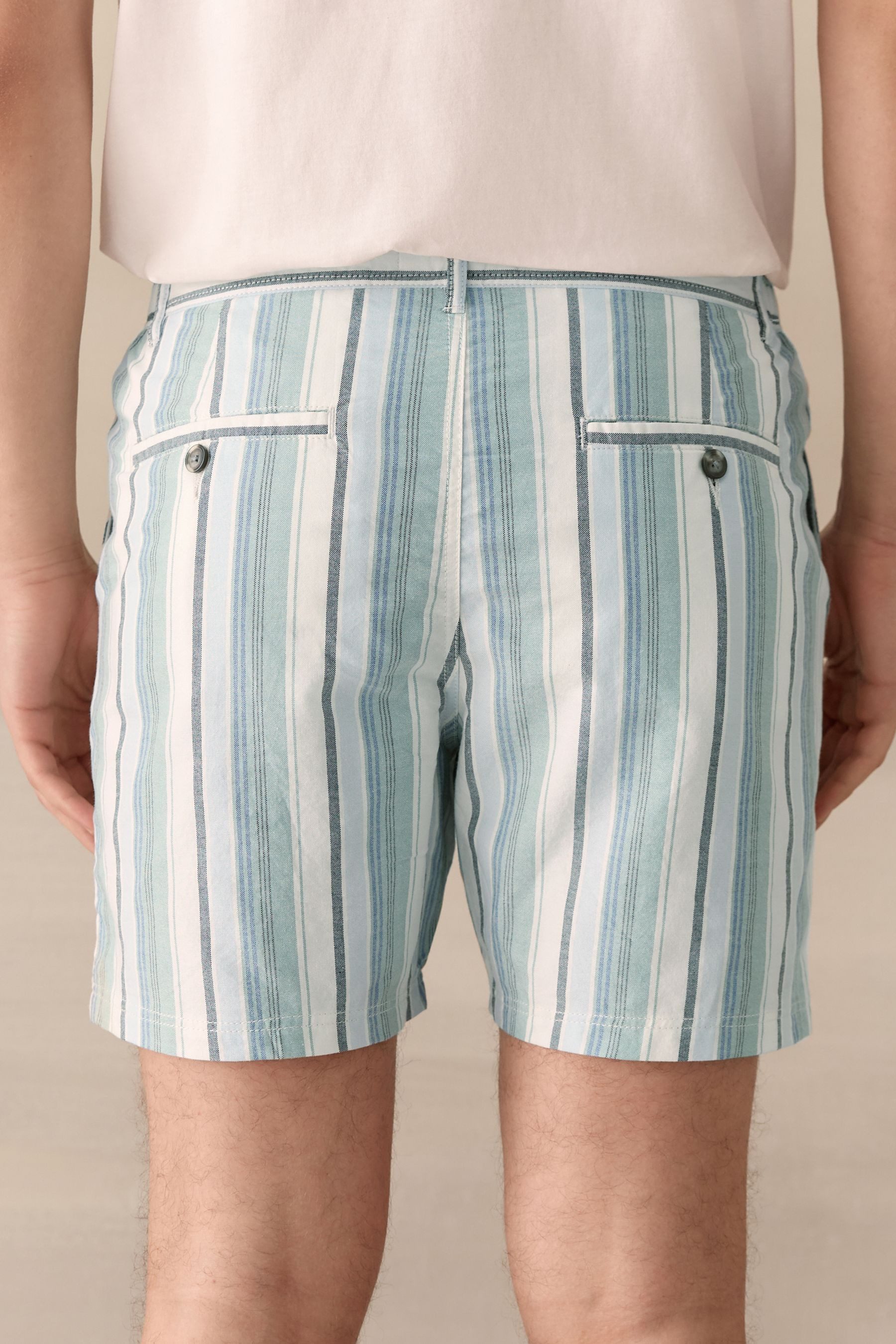Next Shorts Chino-Shorts aus Baumwolle mit Streifenmuster (1-tlg)