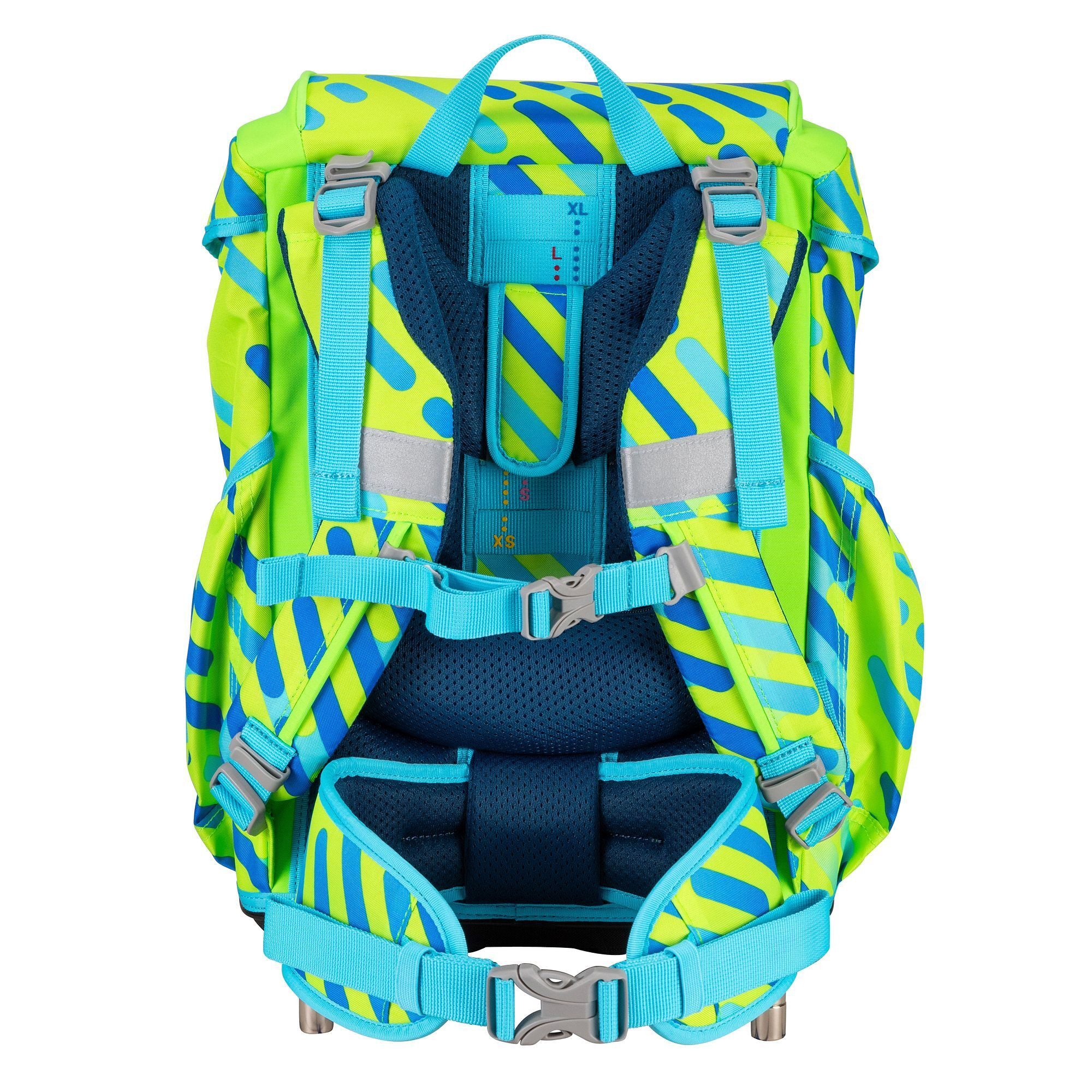 DerDieDas® Schulranzen ErgoFlex Neon (6-tlg), PET (nachhaltig)