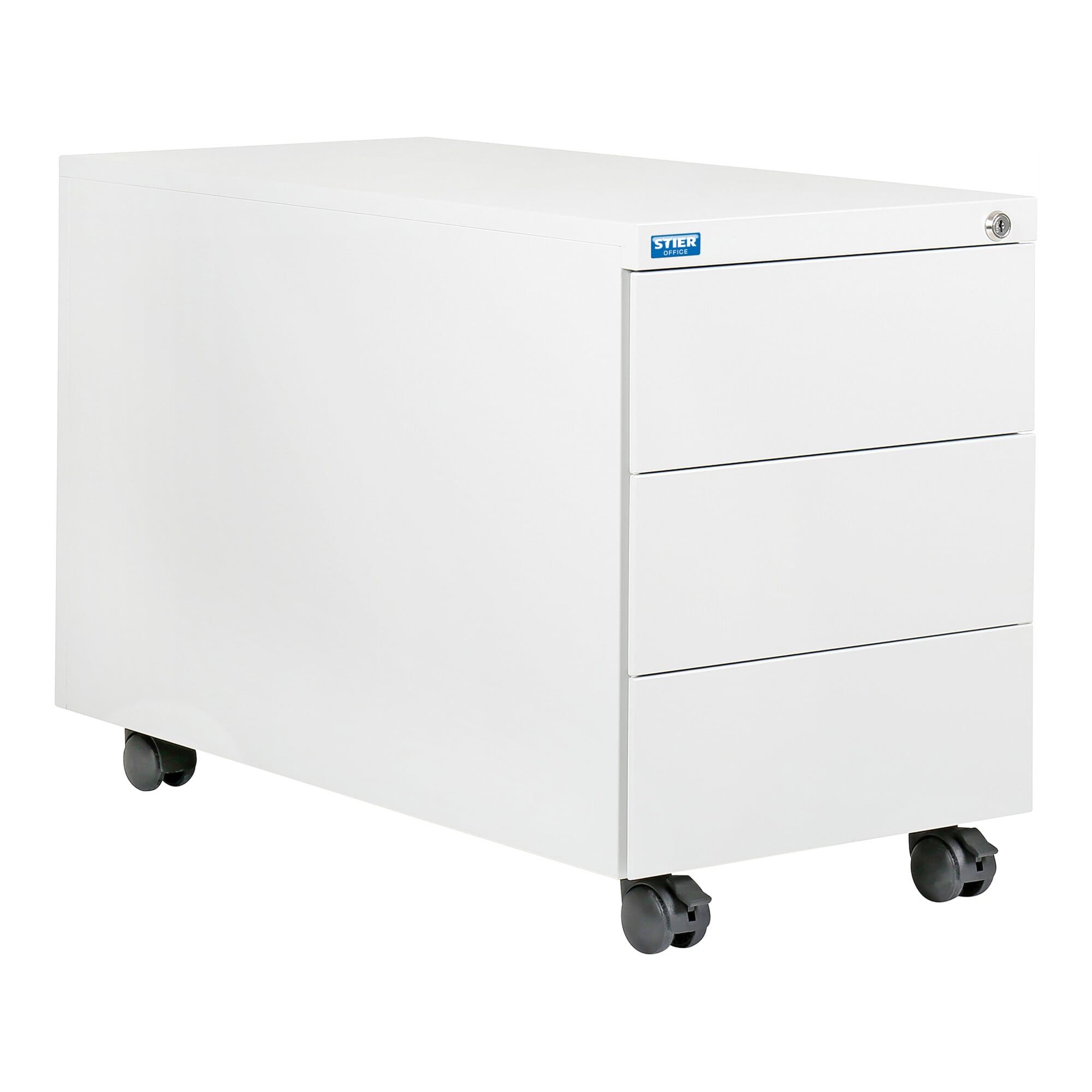 Stier Schranksystem STIER Rollcontainer mit 3 Schubladen 550x390x590mm