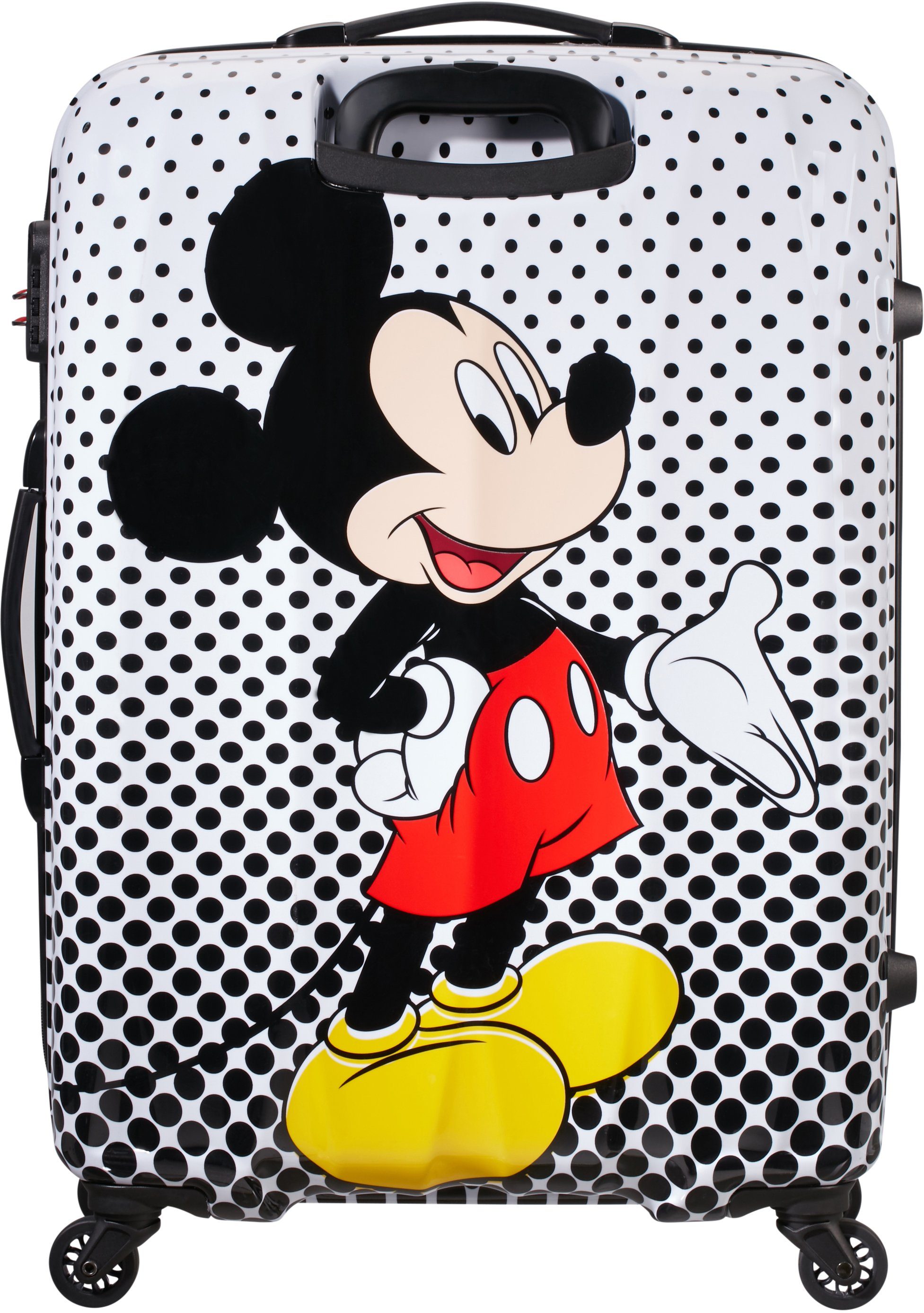 Legends, Dots, Hartschalen-Trolley 75 Mickey Polka Rollen Disney American Mouse 4 Tourister® cm,