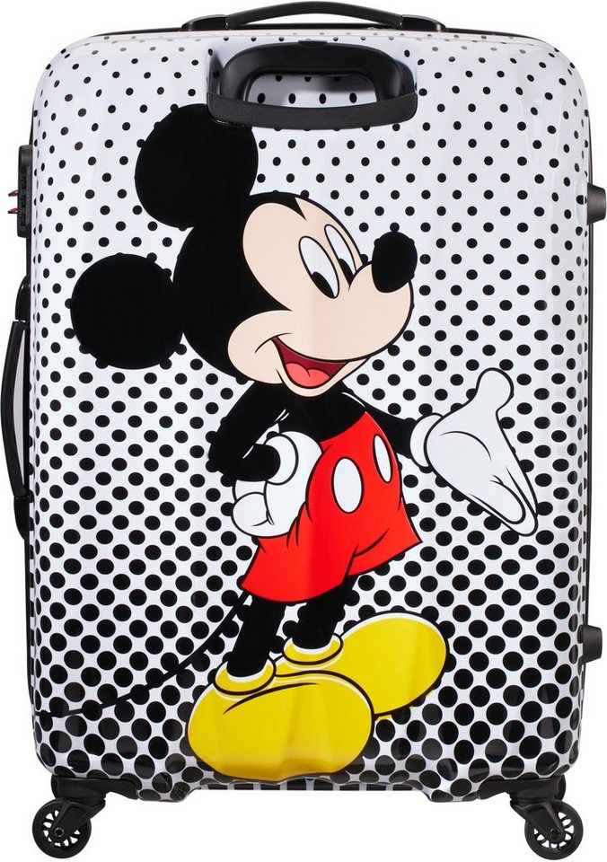 4 Legends, Mickey Polka American Hartschalen-Trolley Mouse Rollen Dots, 75 Disney cm, Tourister®