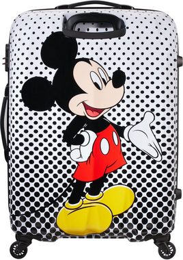 American Tourister® Hartschalen-Trolley Disney Legends, Mickey Mouse Polka Dots, 75 cm, 4 Rollen, Kinderreisekofferr Reisekoffer Aufgabegepäck Zahlenschloss