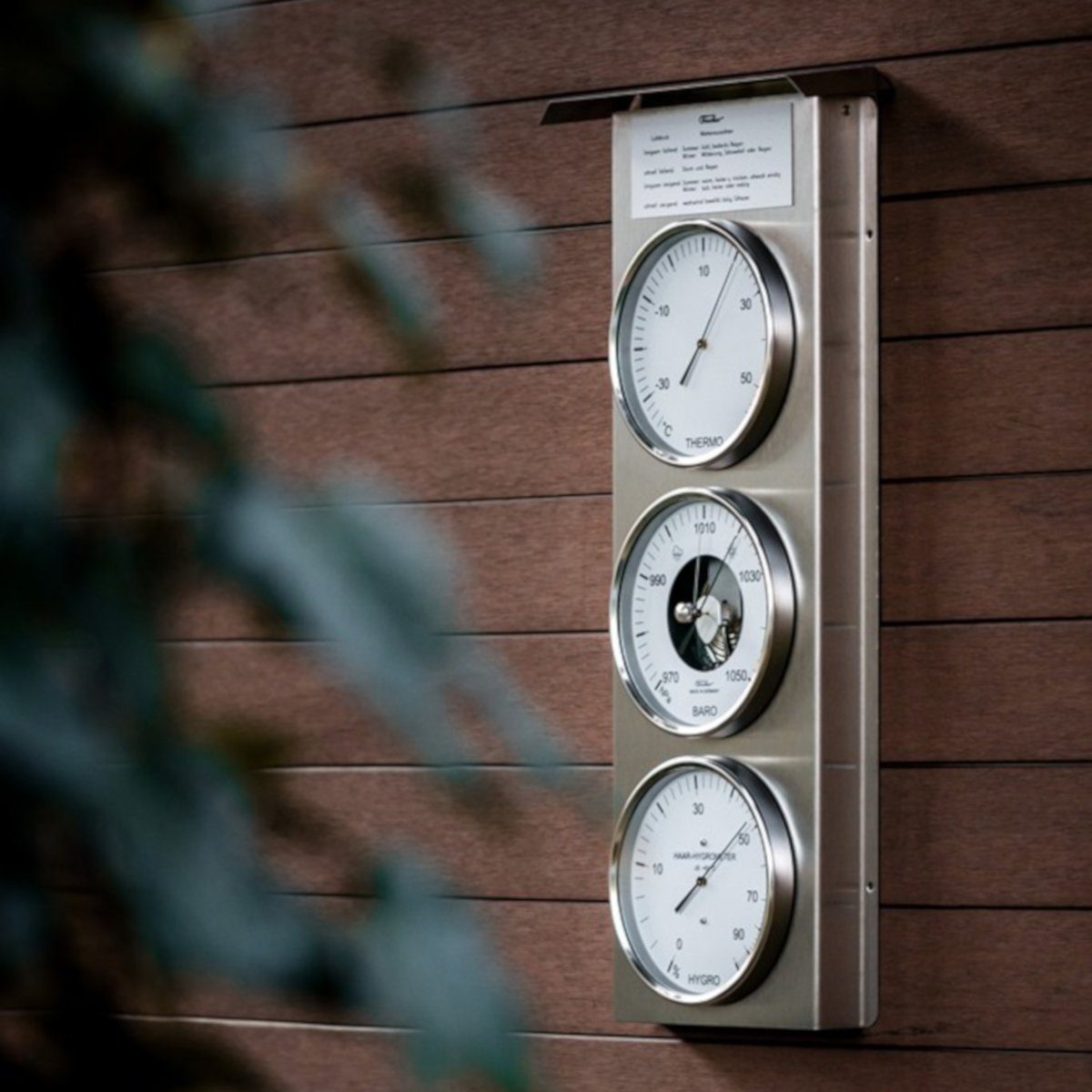 Innenwetterstation Außenwetterstation mit Wetteraussichten