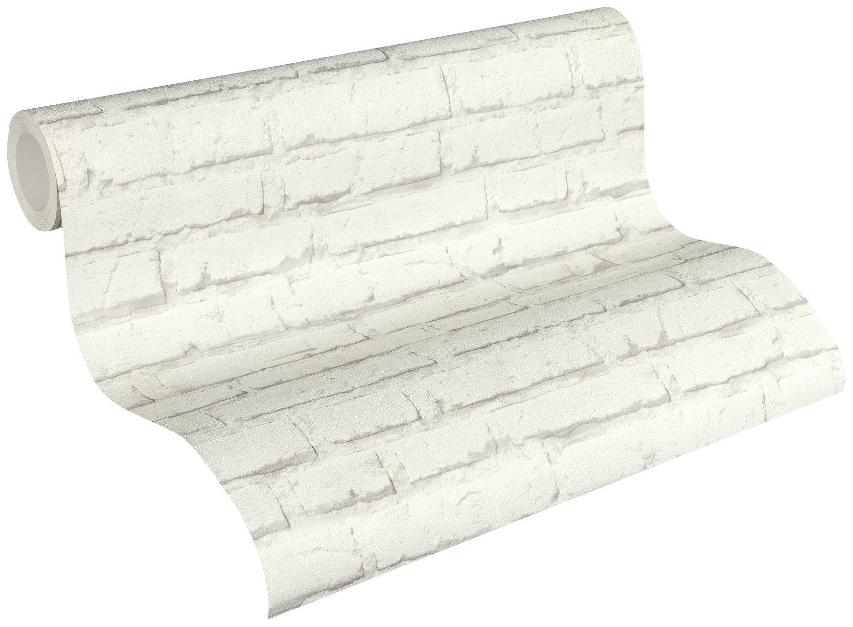 A.S. Création Vliestapete Boys & Girls 6 in Backstein Optik, leicht strukturiert, abstrakt, gemustert, Motiv, Tapete Stein Tapeten Wohnzimmer Schlafzimmer Küche Flur Design Optik