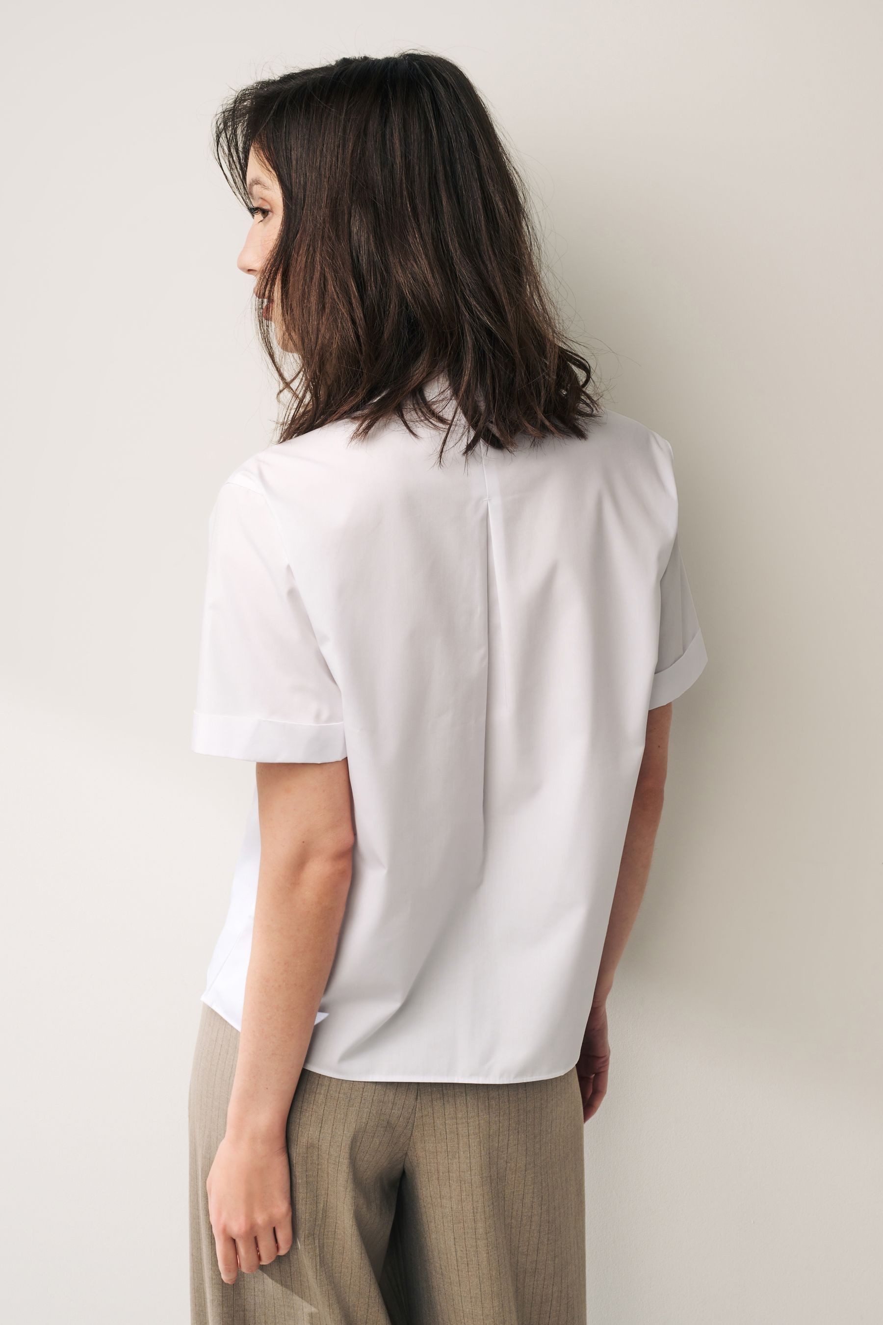 Next Kurzarmbluse Kurzärmeliges Hemd mit Kragen (1-tlg) günstig online kaufen