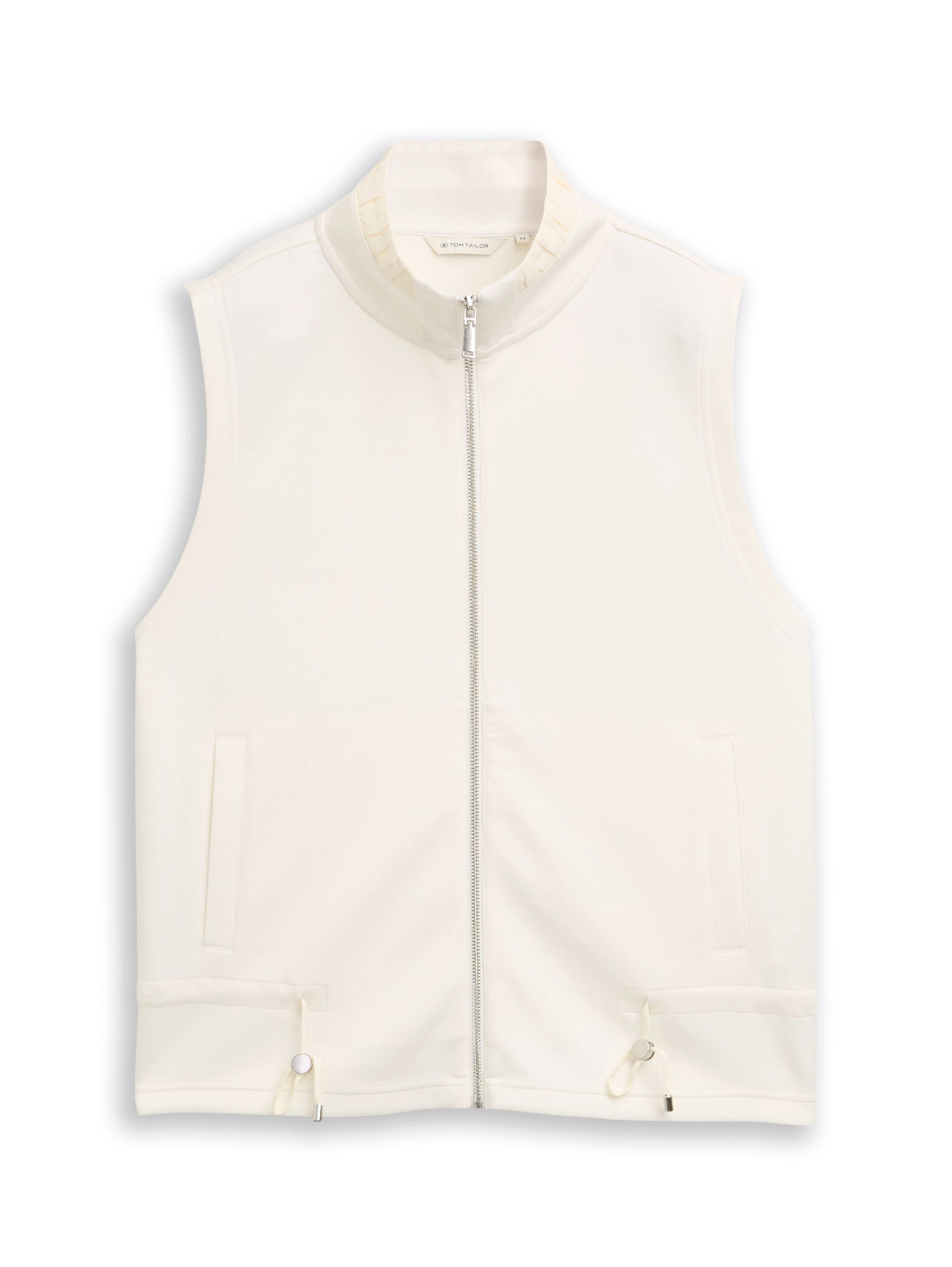 TOM TAILOR Sweatjacke Scuba Sweatweste mit Stehkragen