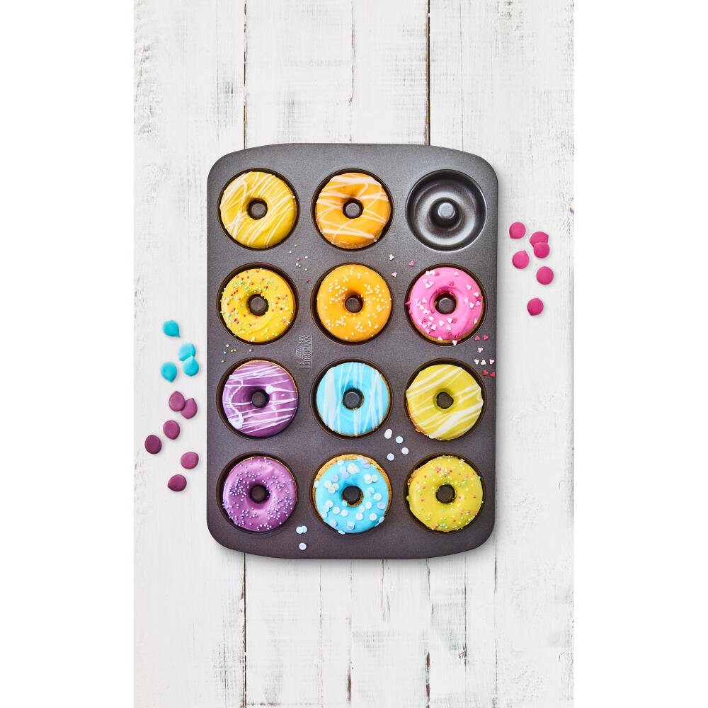 Donuts, für Easy 12 Baking Donut-Blech Donutplatten Stahl Birkmann