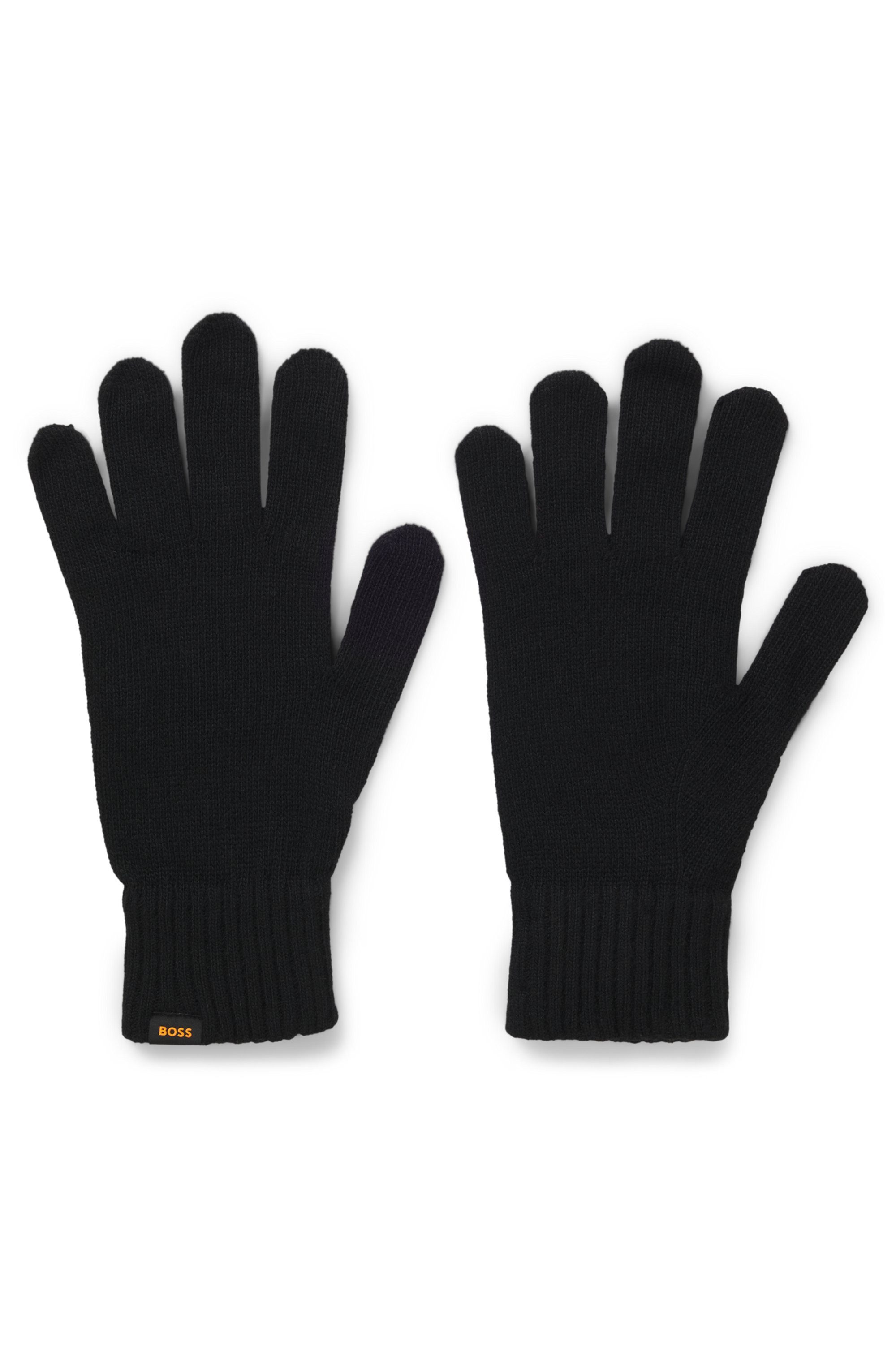 BOSS ORANGE Strickhandschuhe Kalipso (Set, 2-St) und Mütze, mit Kaschmir-An günstig online kaufen