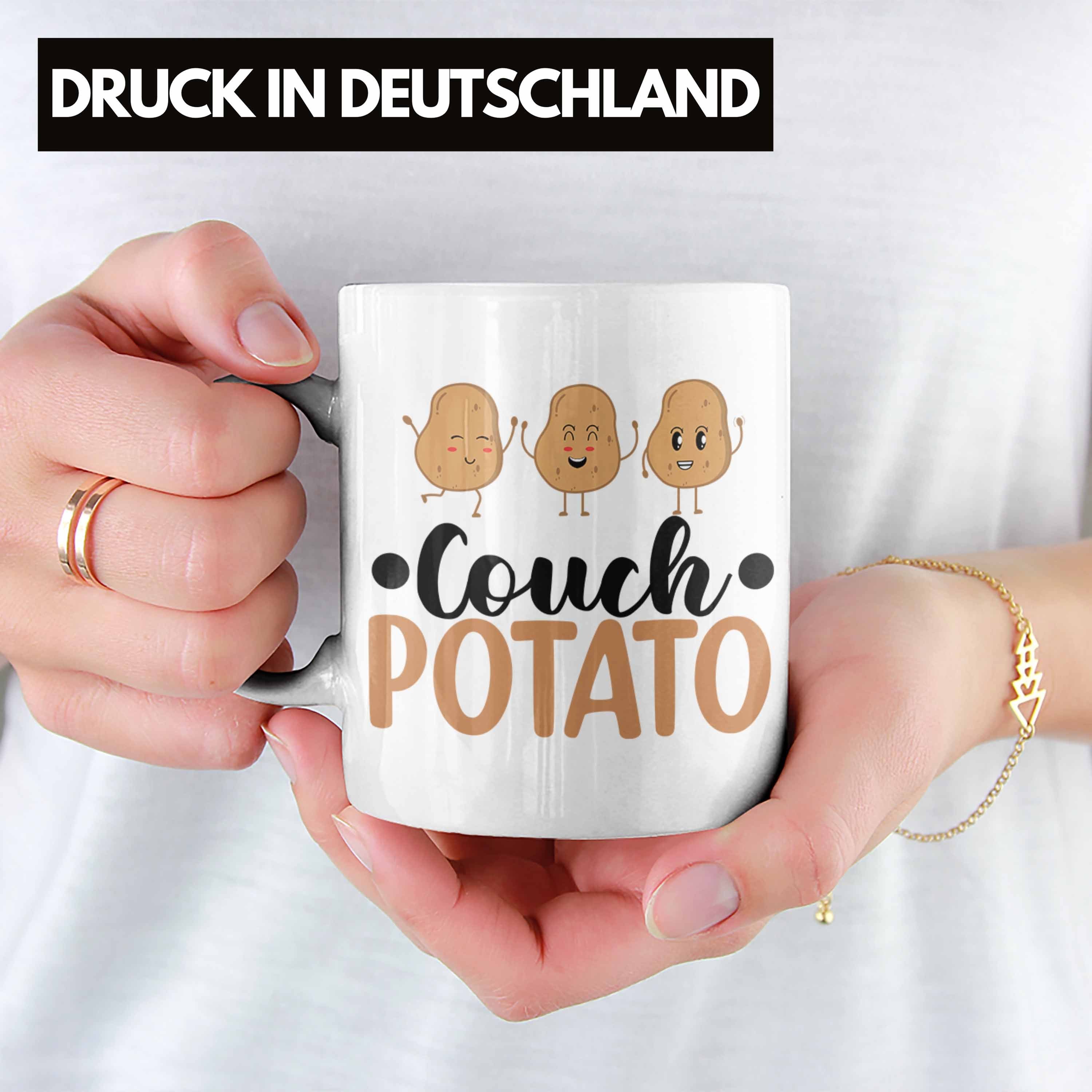 Spruch Chiller Faule Tasse für für Weiss Couch Trendation Trendation - Tasse Sofa Geschenk Faulpelz Lustiger Geschenkidee Potato