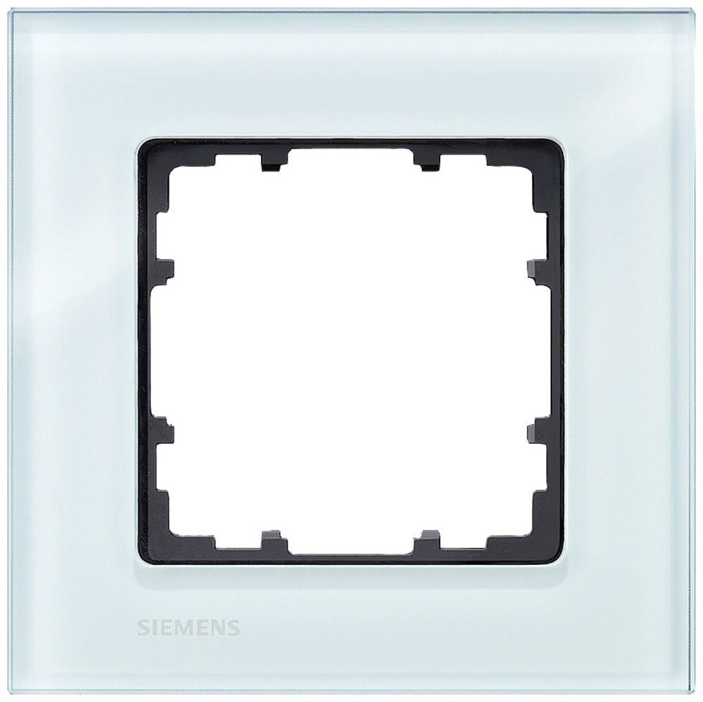 SIEMENS Steckdose Siemens Schalterprogramm 1fach Rahmen Delta Glas 5TG12010