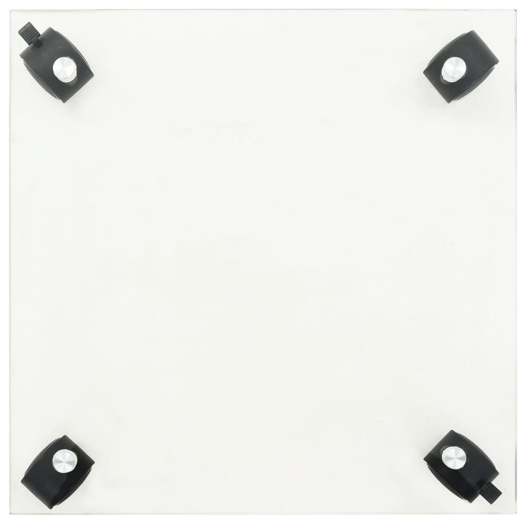 vidaXL Blumenständer Pflanzenständer mit Rollen 2 Stück Hartglas 35x35 cm Quadrat (2 St), 2x Pflanzenroller Hartglas 35x35cm Untersetzer Blumenroller Rollbrett – Bild 4 von 5