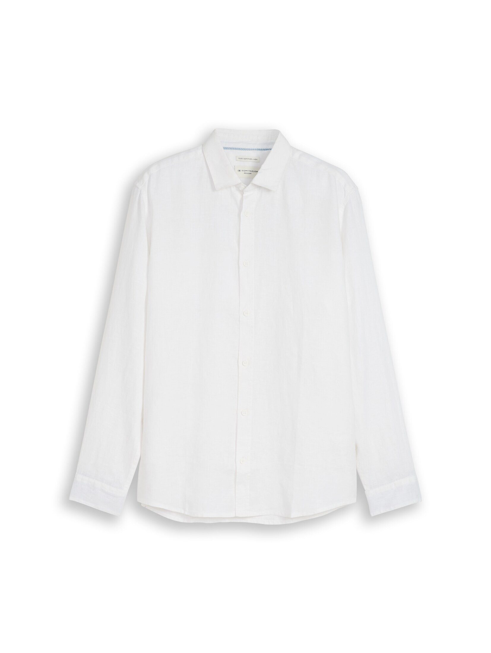 TOM TAILOR Langarmhemd Blusen & Shirts Regular Fit Hemd aus Leinen