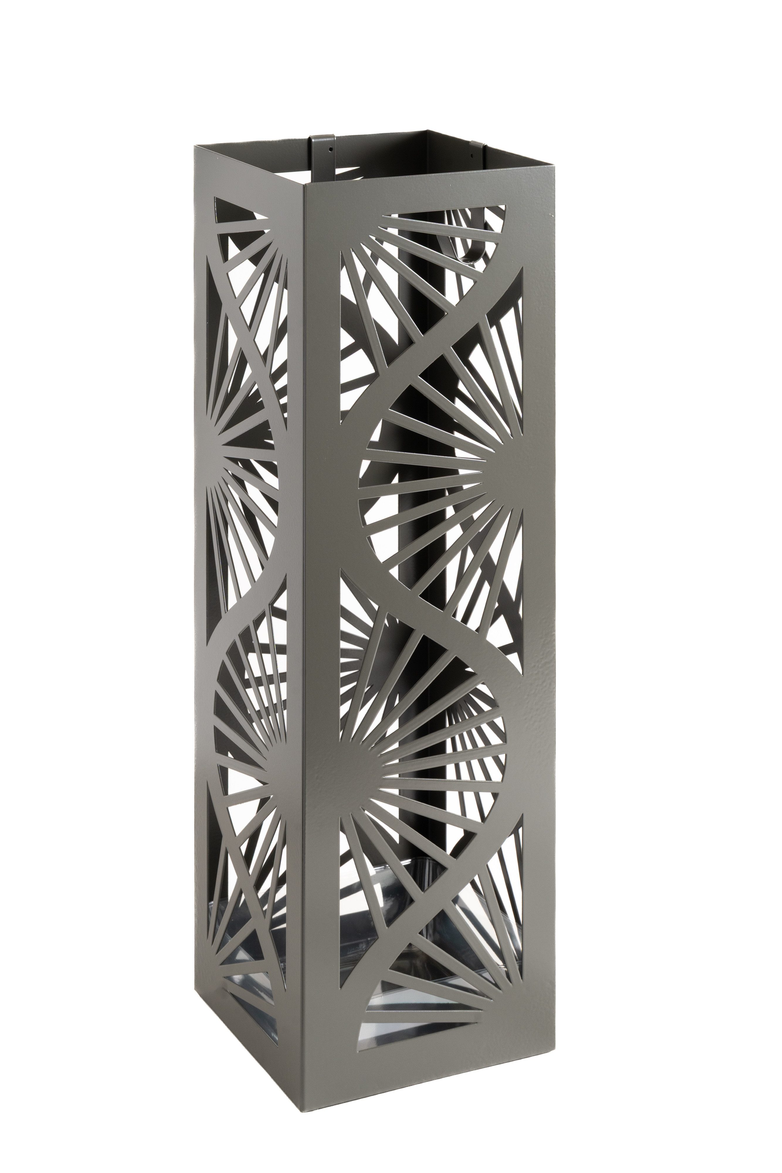 NEUSTEIN Schirmständer Schirmständer mit modernem Design aus Metall extra stabil weiß