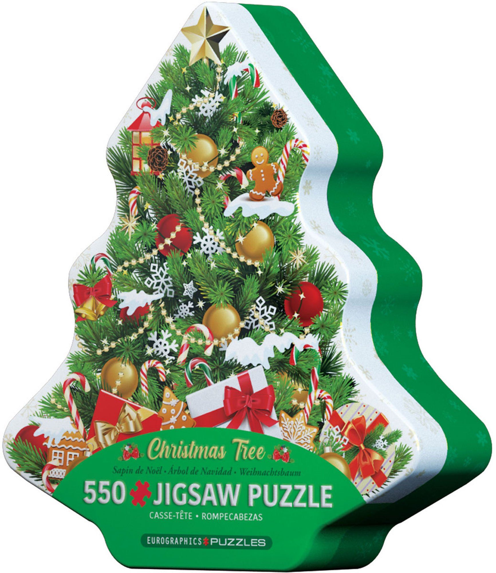 Puzzle Puzzle Geschenkdose - Puzzle - Christmas Tree, Puzzleteile günstig online kaufen