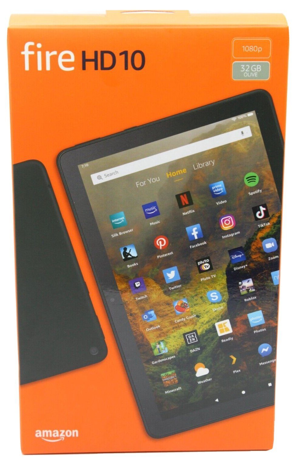 Amazon Fire HD 10 Tablet mit Spezialangeboten 11. Gen Tablet (10,1", 32 GB,  Fire OS, inkl. Ladegerät, verstärktes Display, 12 Stunden Akkulaufzeit),  Bildschirmgröße 10,1 Zoll