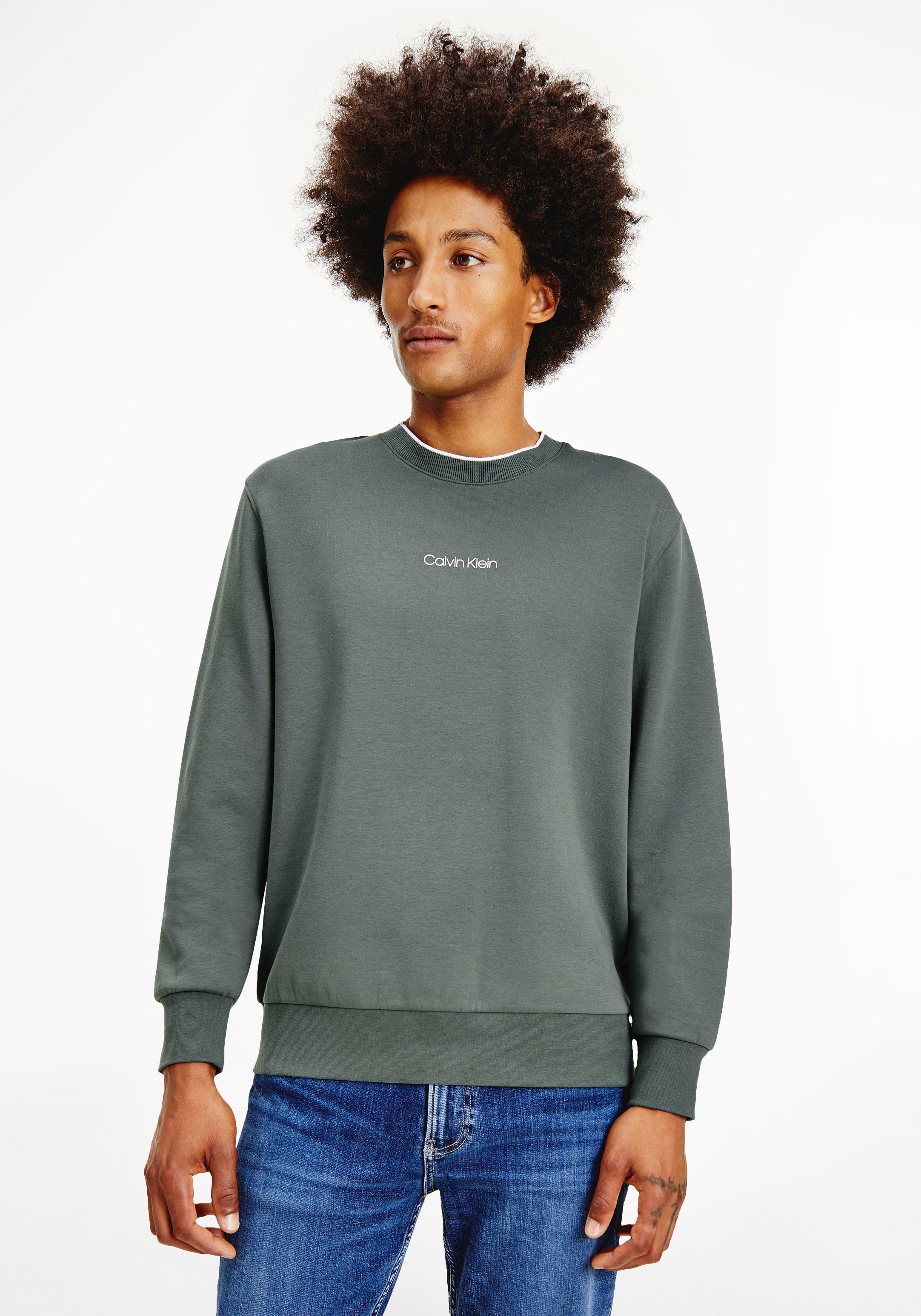 calvin klein sweatshirt green