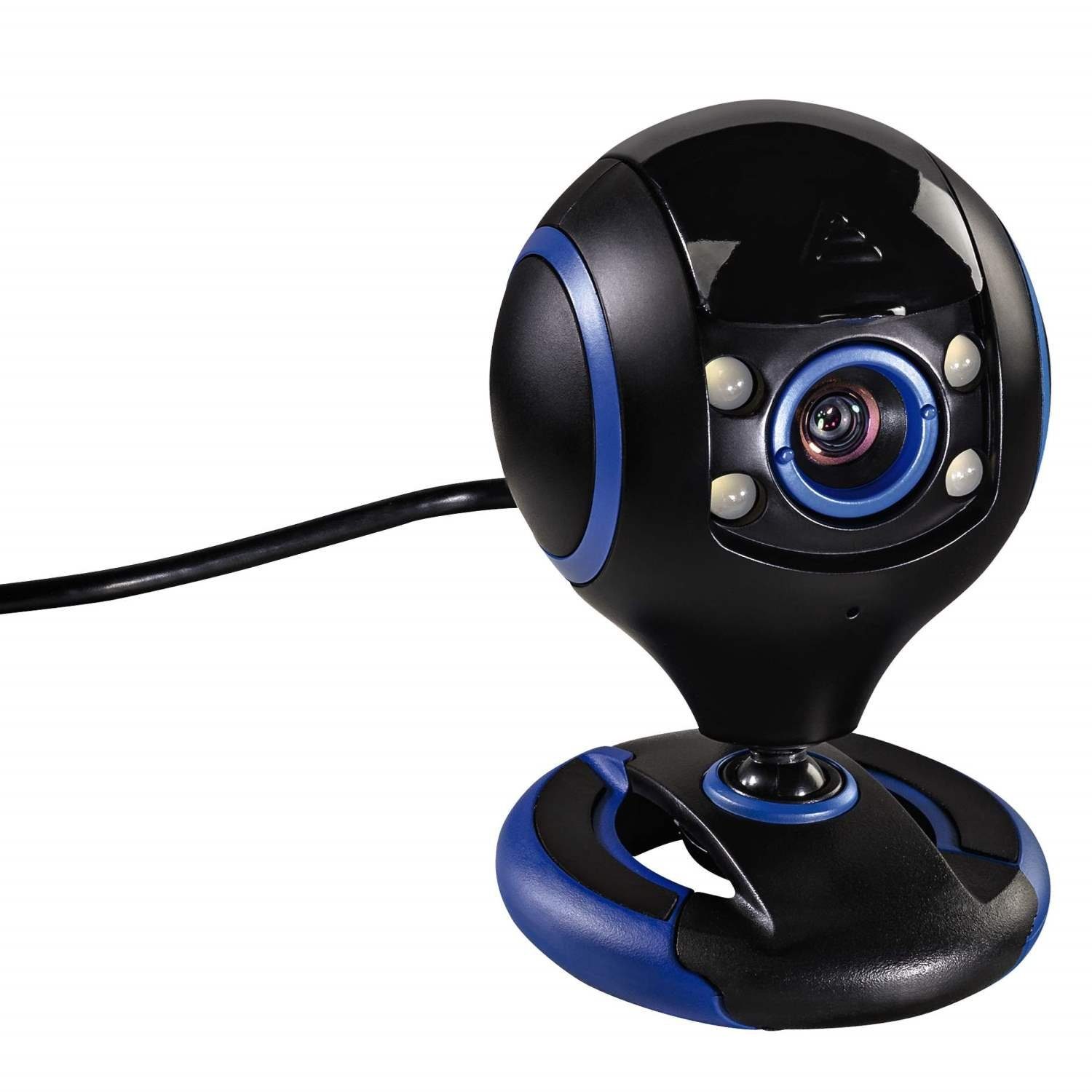 uRage HD Webcam REC 200 Web-Kamera 720p 30 fps Webcam (mit Mikrofon und LED-Licht verschließbare Linse 720p Auflösung USB 2.0)