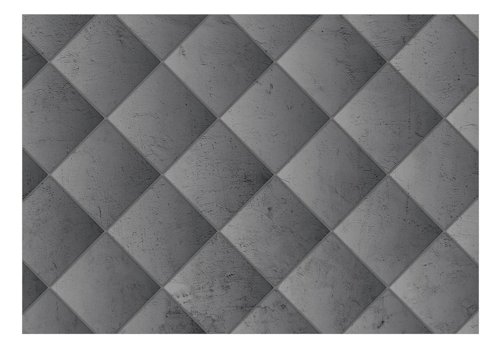 KUNSTLOFT Vliestapete Concrete Geometry 0.98x0.7 m, matt, Second - Variant Design Tapete lichtbeständige