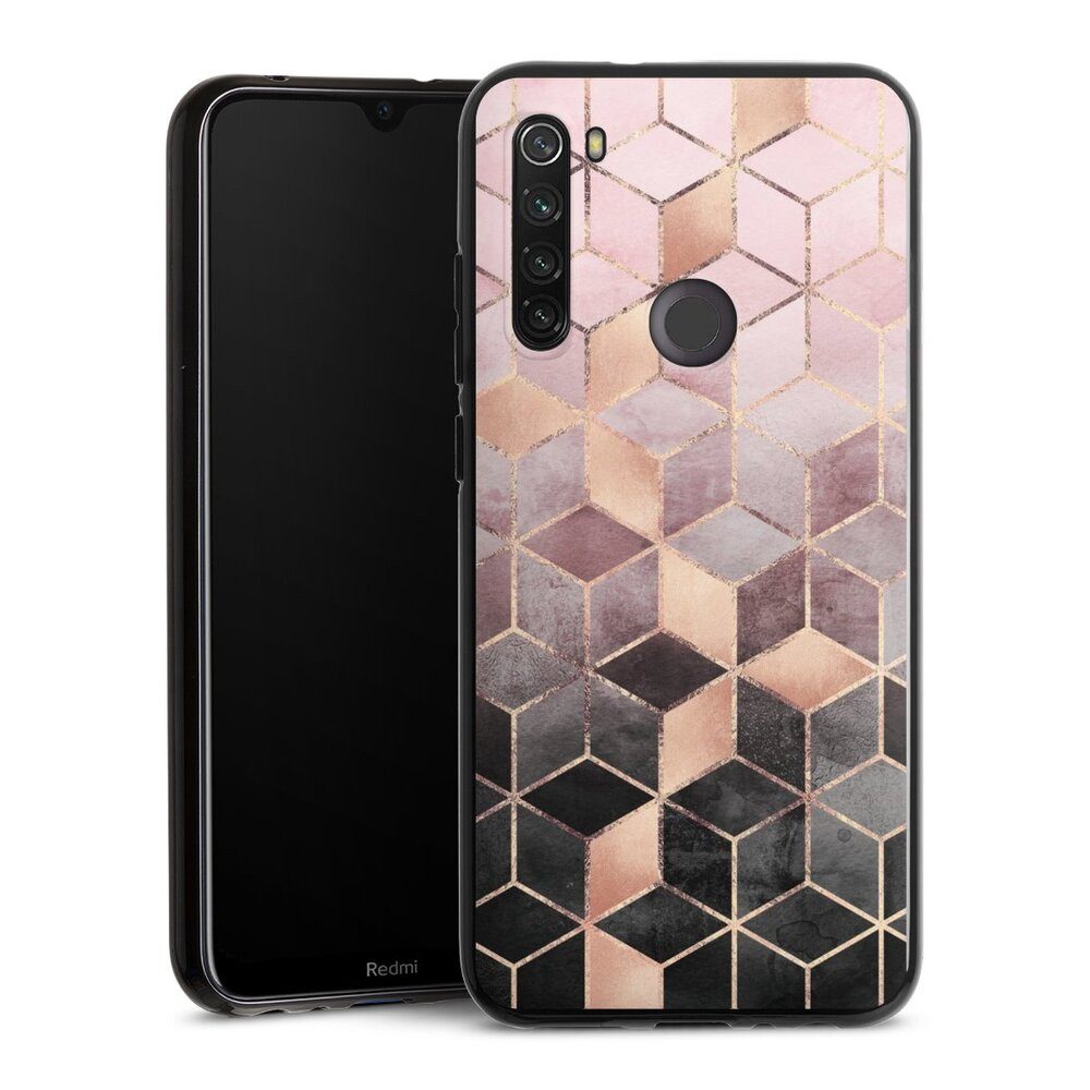 DeinDesign Handyhülle Würfel Elisabeth Fredriksson Gold & Kupfer, Xiaomi Redmi Note 8T Silikon Hülle Bumper Case Handy Schutzhülle