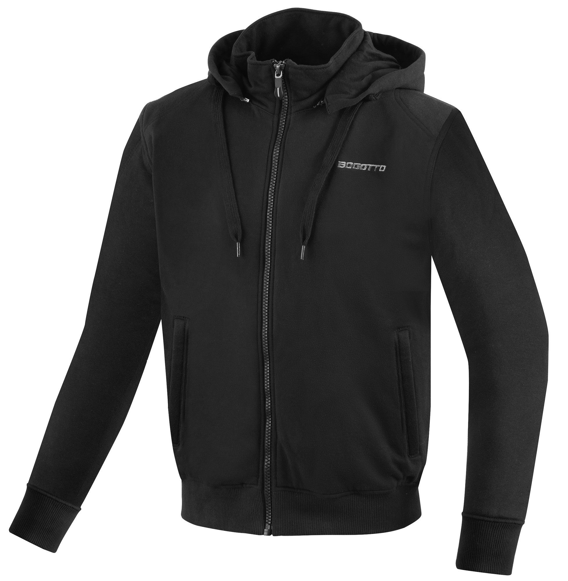Bogotto Motorradjacke R-Ace Motorrad Zip Hoodie Ellenbogenprotektoren enthalten,Schulterprotektoren enthalten