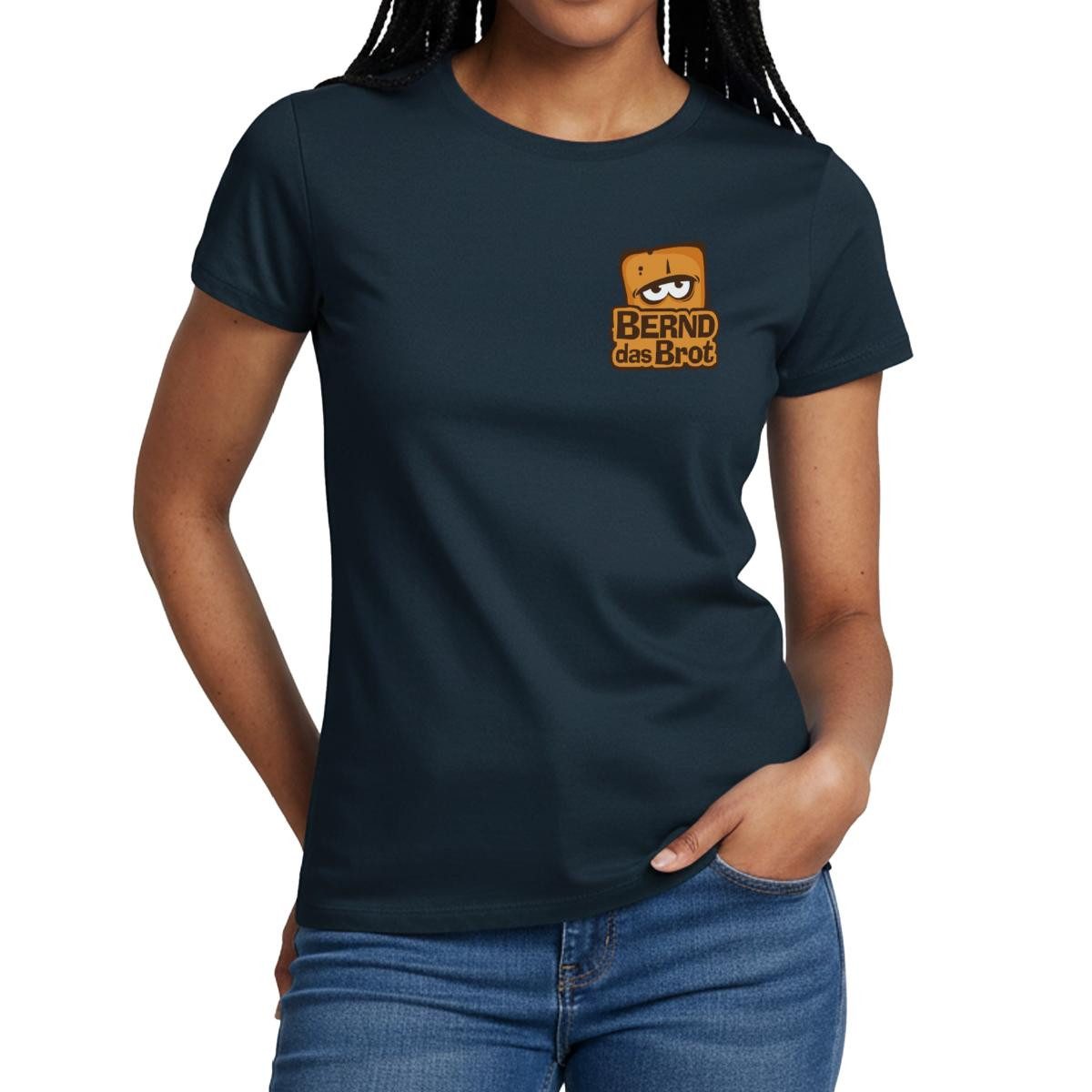 T-Shirt Bernd Das Brot Brustdesign Logo Frauen T-Shirt