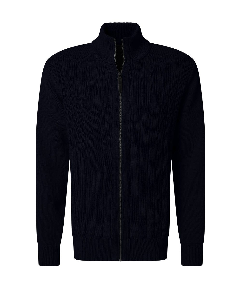 Pierre Cardin Strickjacke in gerippter Qualität