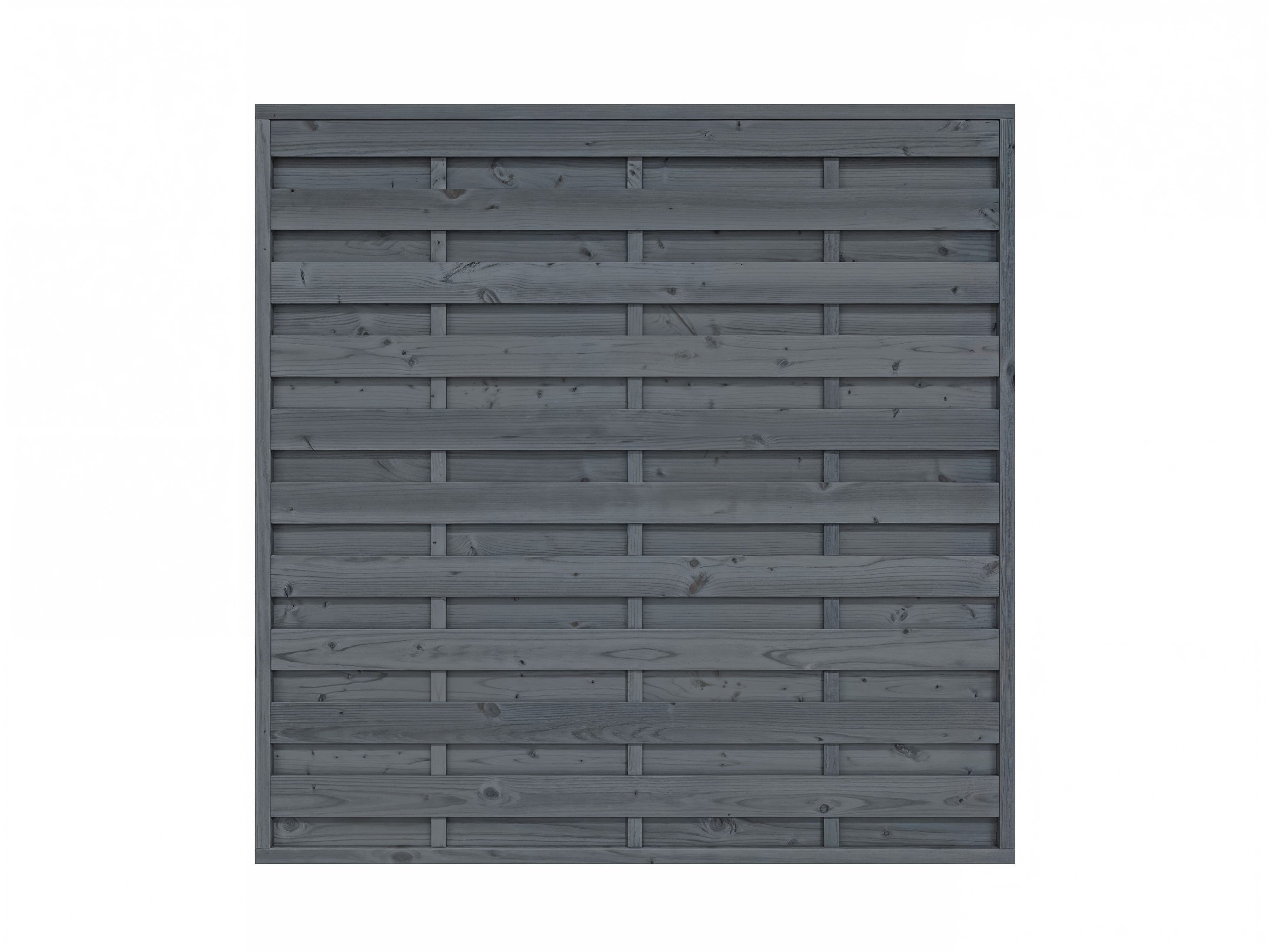 Woodtex Sichtschutzelement WOODTEX Holz Sichtschutzzaun Nadelholz Grau blickdicht