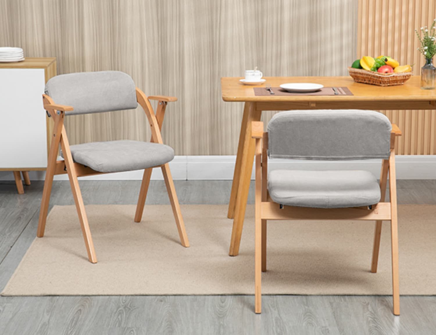 ANYSUN Klappstuhl Klappstuhl Gartenstuhl Klappbar Klappstuhl Campingstuhl Wasserdicht, 2er Set