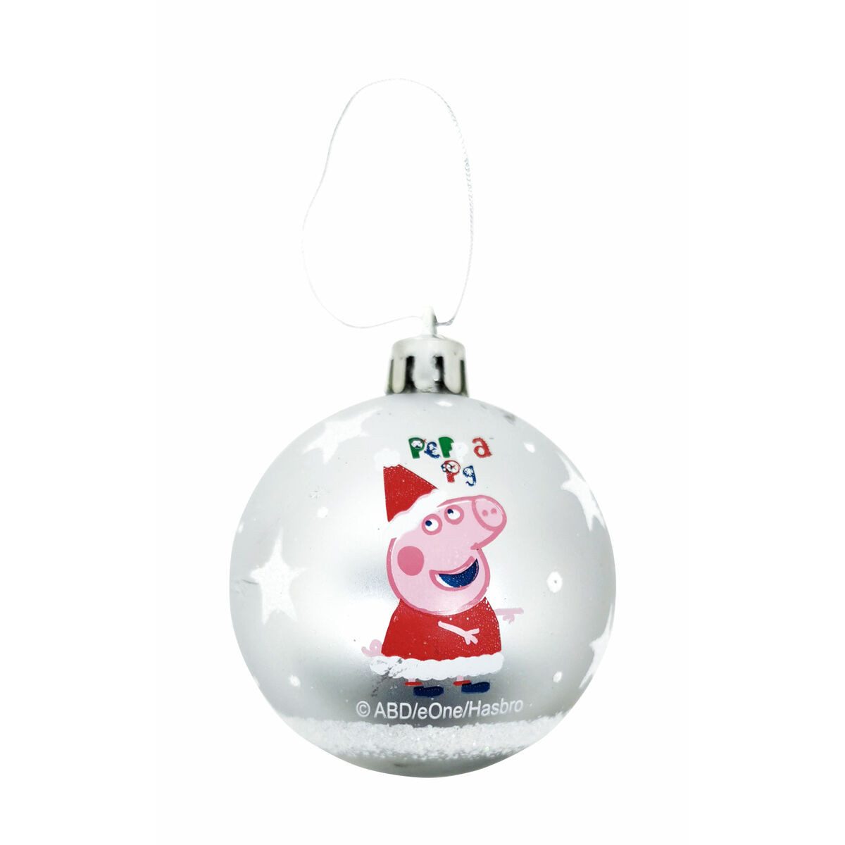 Peppa Pig Weihnachtsbaumkugel Weihnachtsbaumkugel Peppa Wutz Cosy corner Silberfarben 10 Stück Kunst