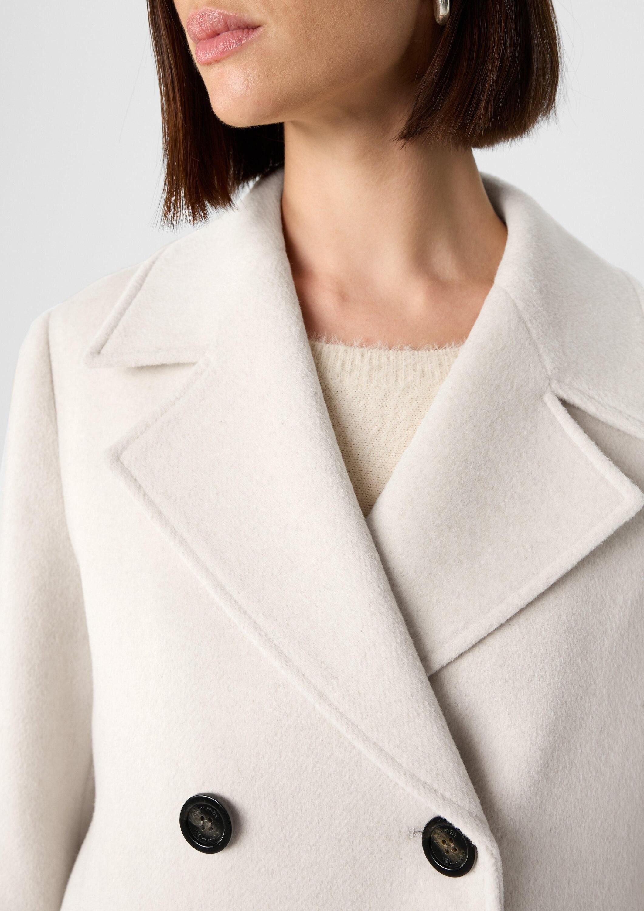 comma Funktionsjacke Outdoor-Jacke Kaban-Jacke mit Leistentaschen und Reverskragen