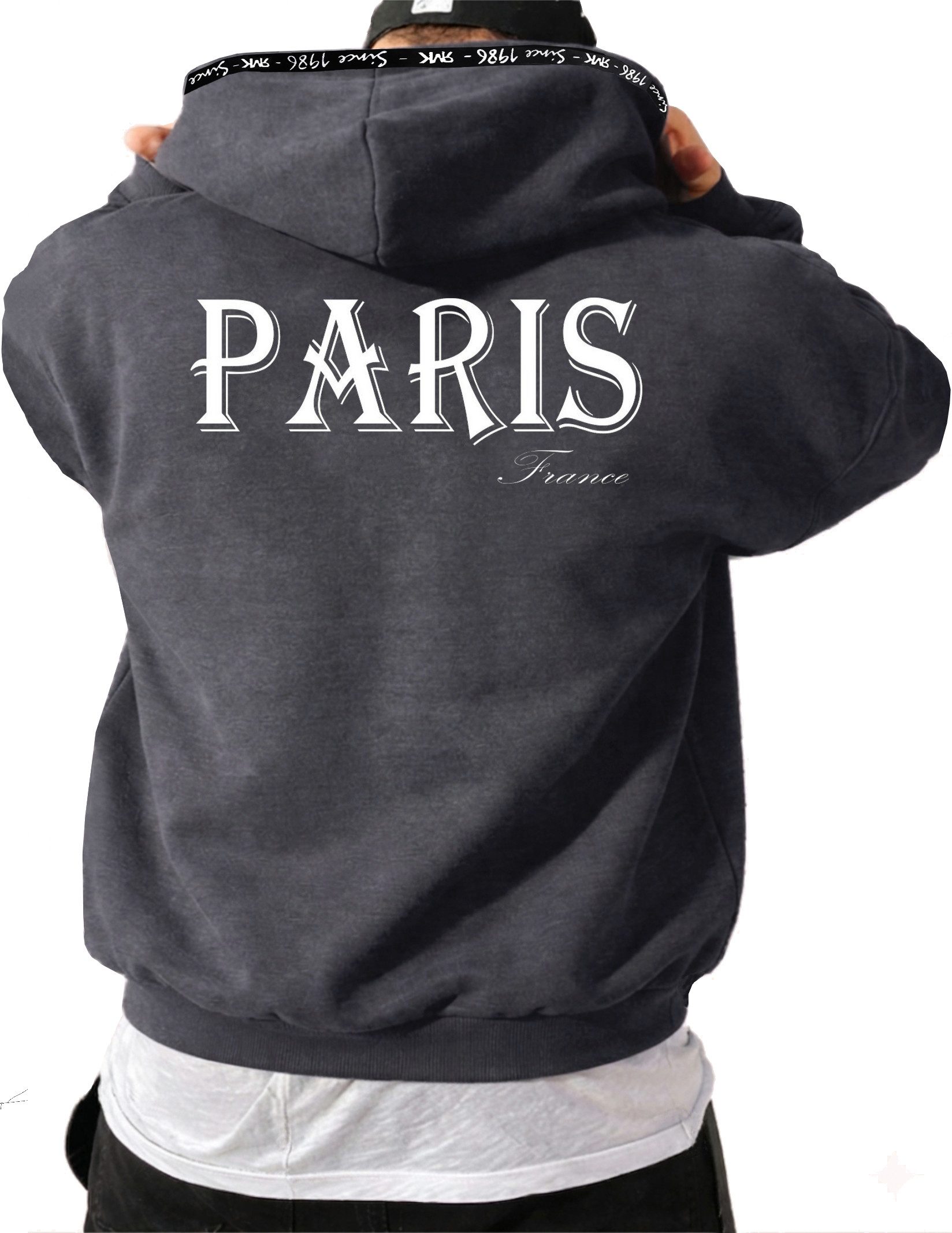 RMK Hoodie Herren Kapuzenpullover Pullover Pulli Langarmshirt Paris