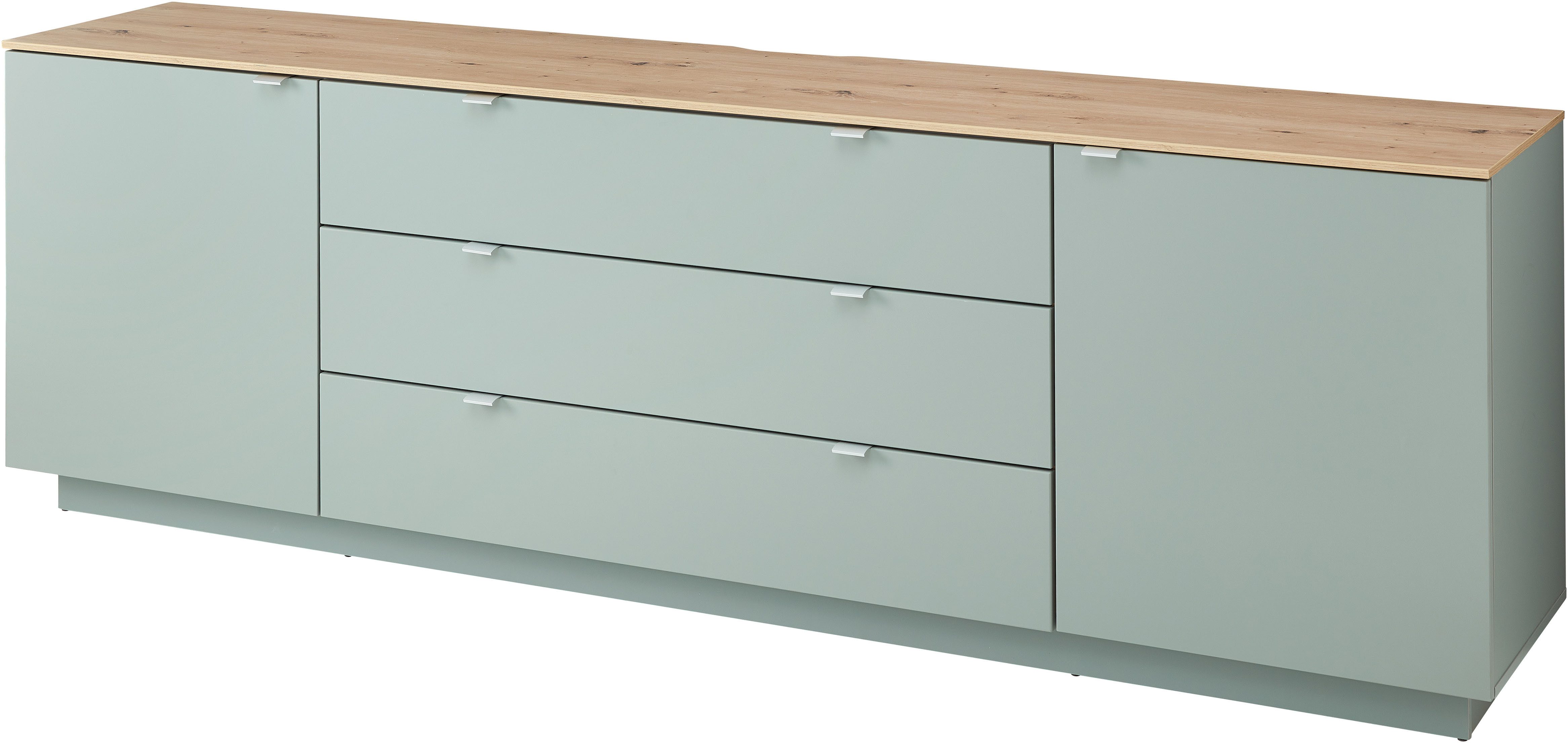 Innostyle TV-Schrank Core, TV Sideboard Stellmaß B/H/T 240x77x44 cm (1-St) TV Sideboard mit 2 Holztüren und 3 Schubkästen mit Doppelzarge