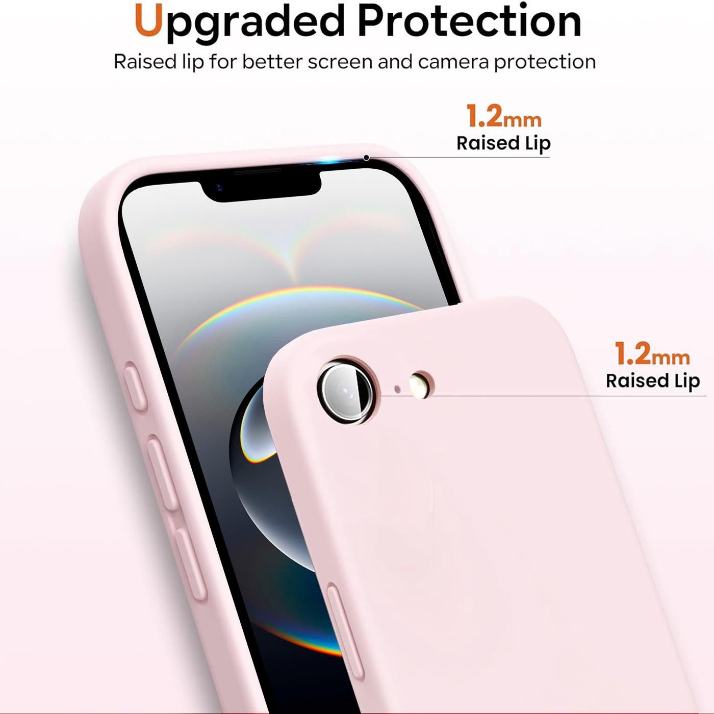 CoolGadget Handyhülle Silikon Colour Series Slim Case für iPhone 17e / iPhone 16e 6,1 Zoll, Hülle weich Handy Cover für iPhone 16e Schutzhülle Innenfleece