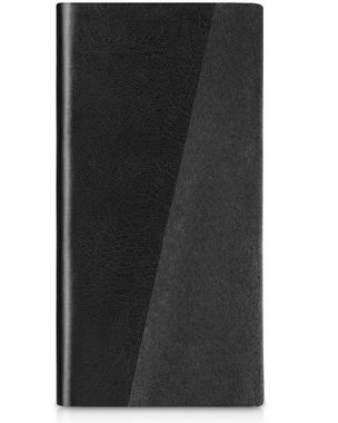Macally Handyhülle Case + Stand Klappetui Schwarz für Apple iPhone 5C, Handy-Tasche Etui, Aufbewahrung für Apple iPhone 5C, Standfunktion horizontal und vertikal, Kreditkartenfach, integrierte Hartschalenhülle
