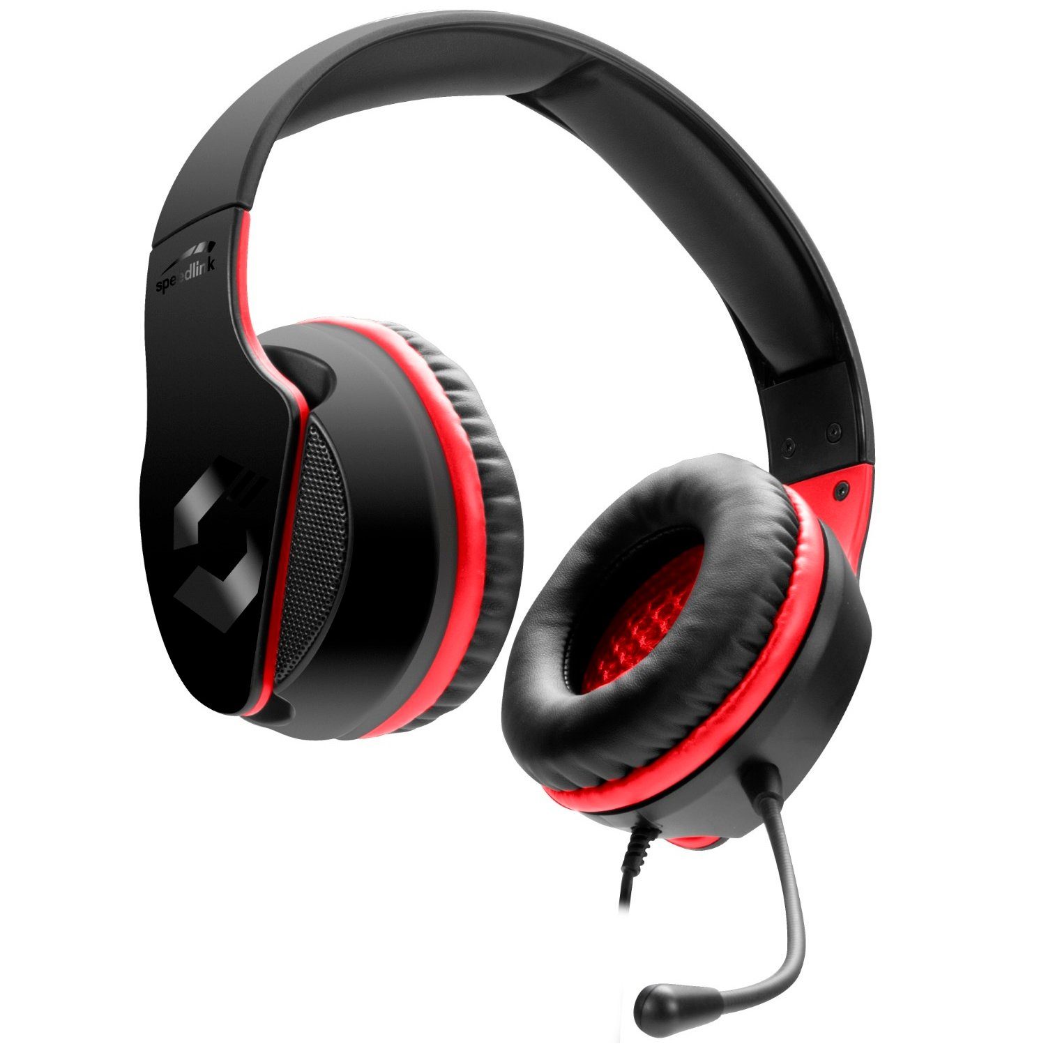 Speedlink HADOW Stereo Gaming Headset Gamer Kopfhörer Gaming-Headset (Einstellbare Höhe, kabelgebunden, Mikrofon, verstellbar, Over-Ear, Lautstärkenregler, für  – Bild 3 von 5